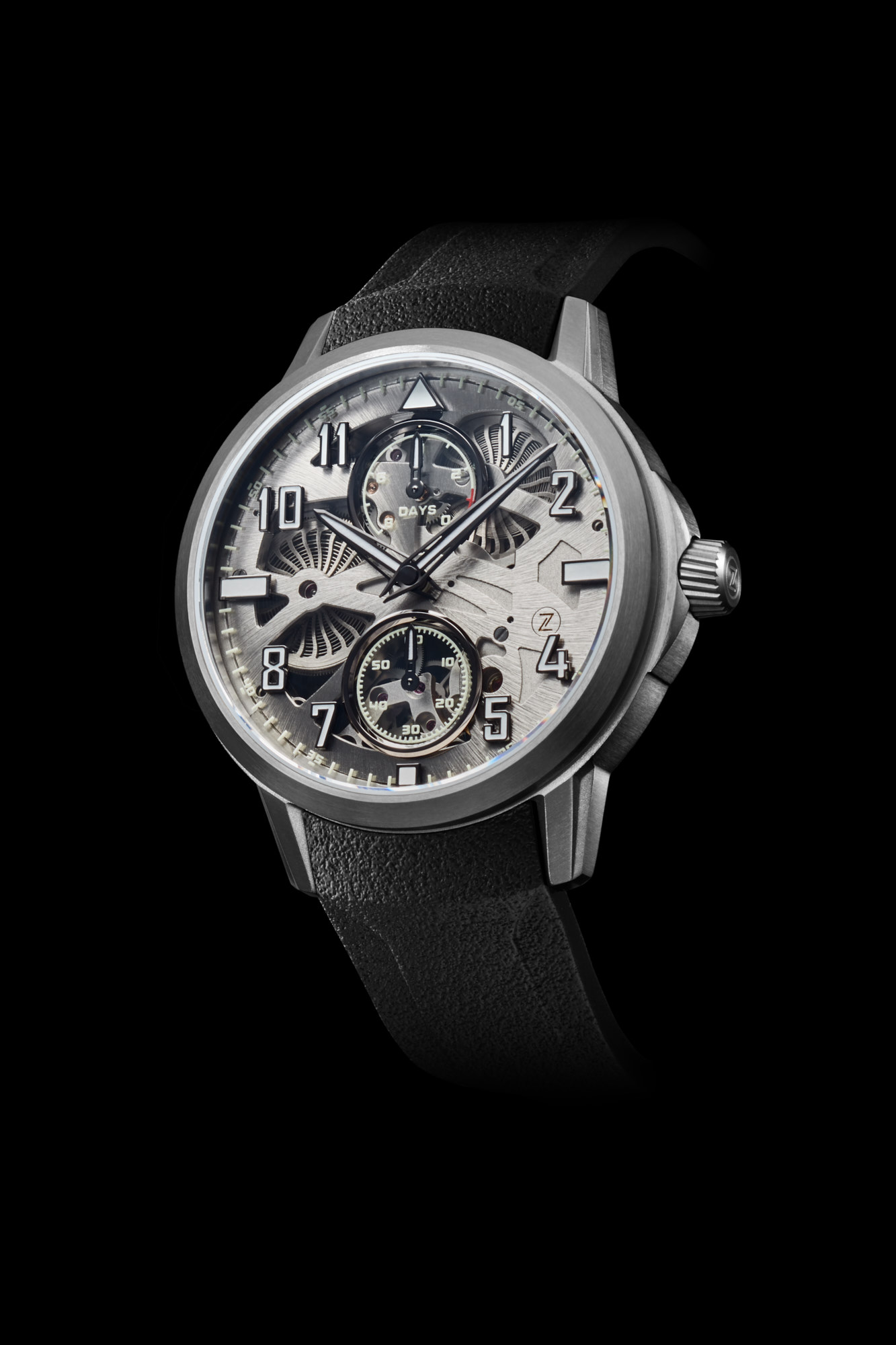 Zelos Mirage 2 Eight-Day Skeleton - Titanium 'Glacier' Zelos Mirage 2 Eight-Day Skeleton