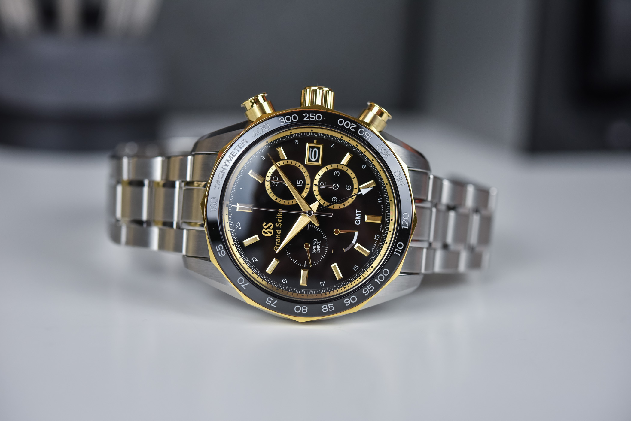 Grand Seiko Spring Drive Chronograph GMT SBGC240 Limited Edition Seiko 140th Anniversary