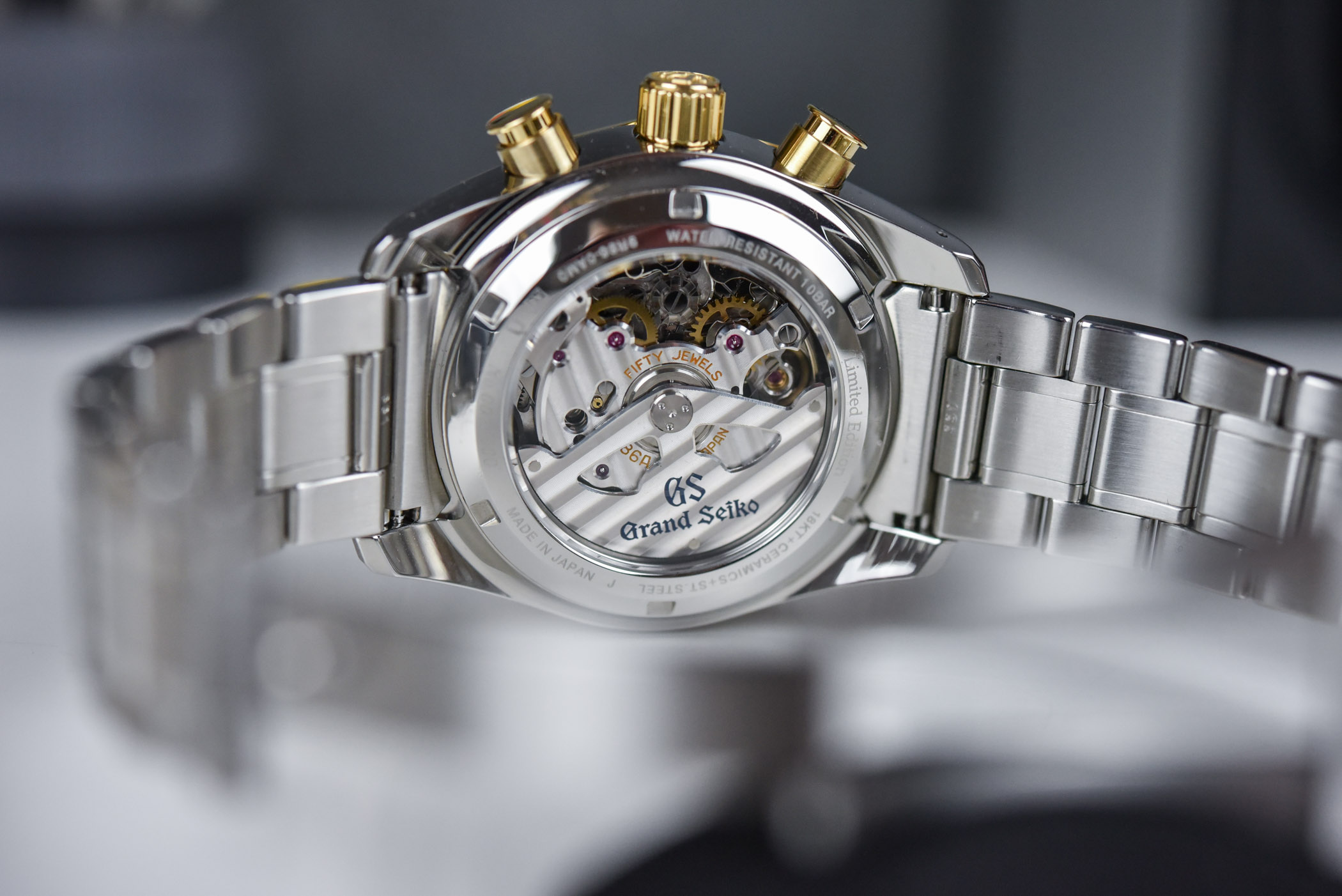 Grand Seiko Spring Drive Chronograph GMT SBGC240 Limited Edition Seiko 140th Anniversary - Review - 7 Grand Seiko Spring Drive Chronograph GMT SBGC240 Limited Edition Seiko 140th Anniversary