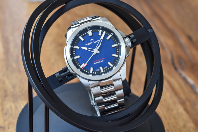 Norqain Independence 21 Scratched Blue Dial