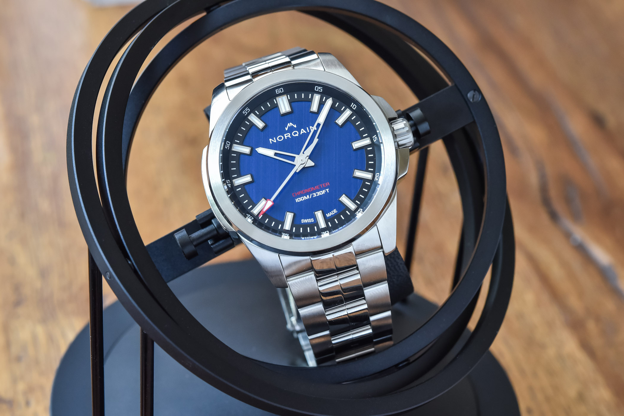 Norqain Independence 21 Scratched Blue Dial