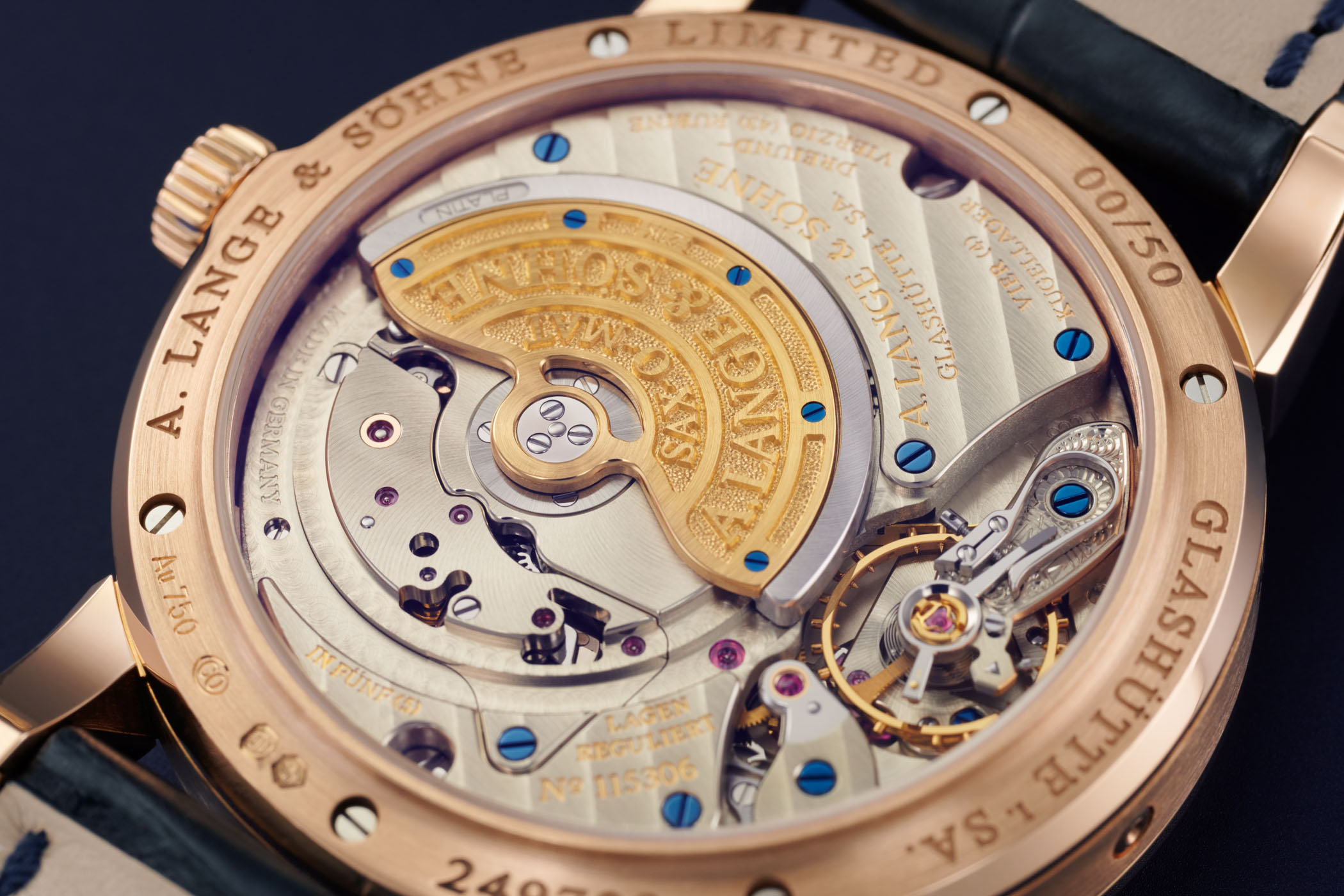 A Lange Sohne Langematik Perpetual Limited Anniversary Edition Blue Dial 2021 - 8 A. Lange & Söhne Langematik Perpetual Limited Anniversary Edition 310.028