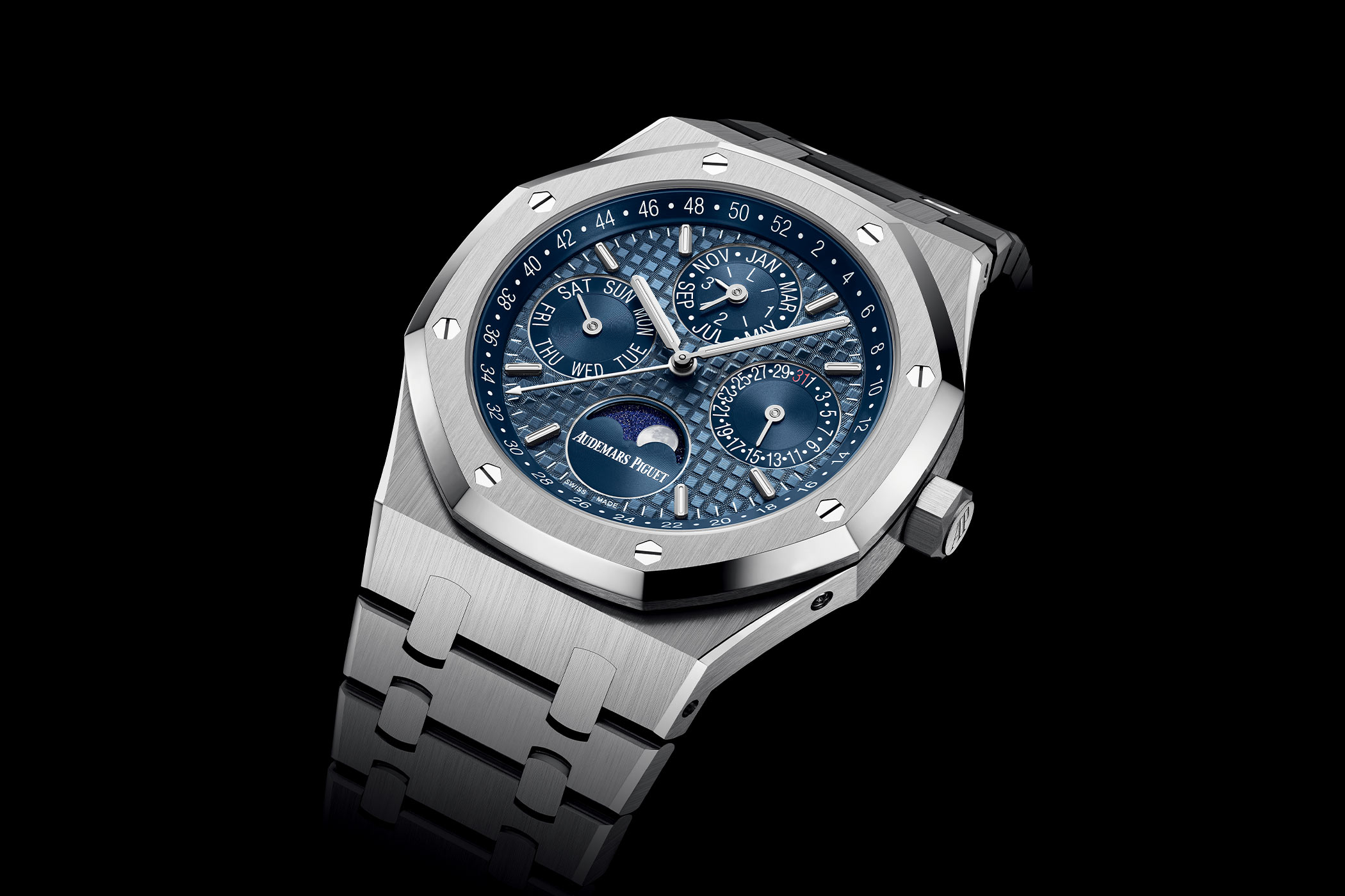 Audemars Piguet Royal Oak Perpetual Calendar 41mm steel new shade of blue 2021 - 26574ST.OO.1220ST.03