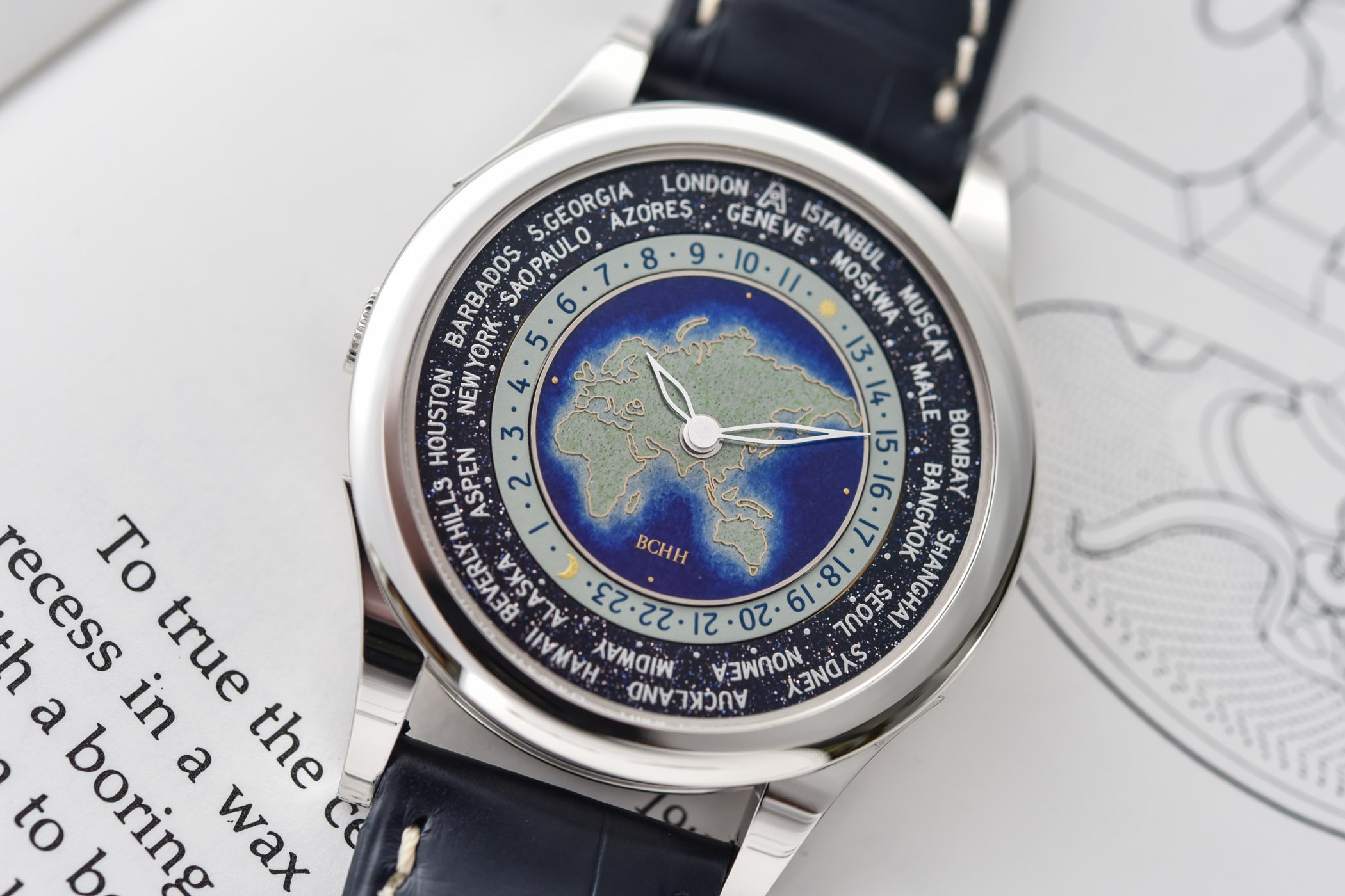 BCHH Celestial Voyager World Timer Cloisonne Enamel Andersen Geneve - 12 BCHH Celestial Voyager World Timer Cloisonne Enamel Andersen Geneve - 12