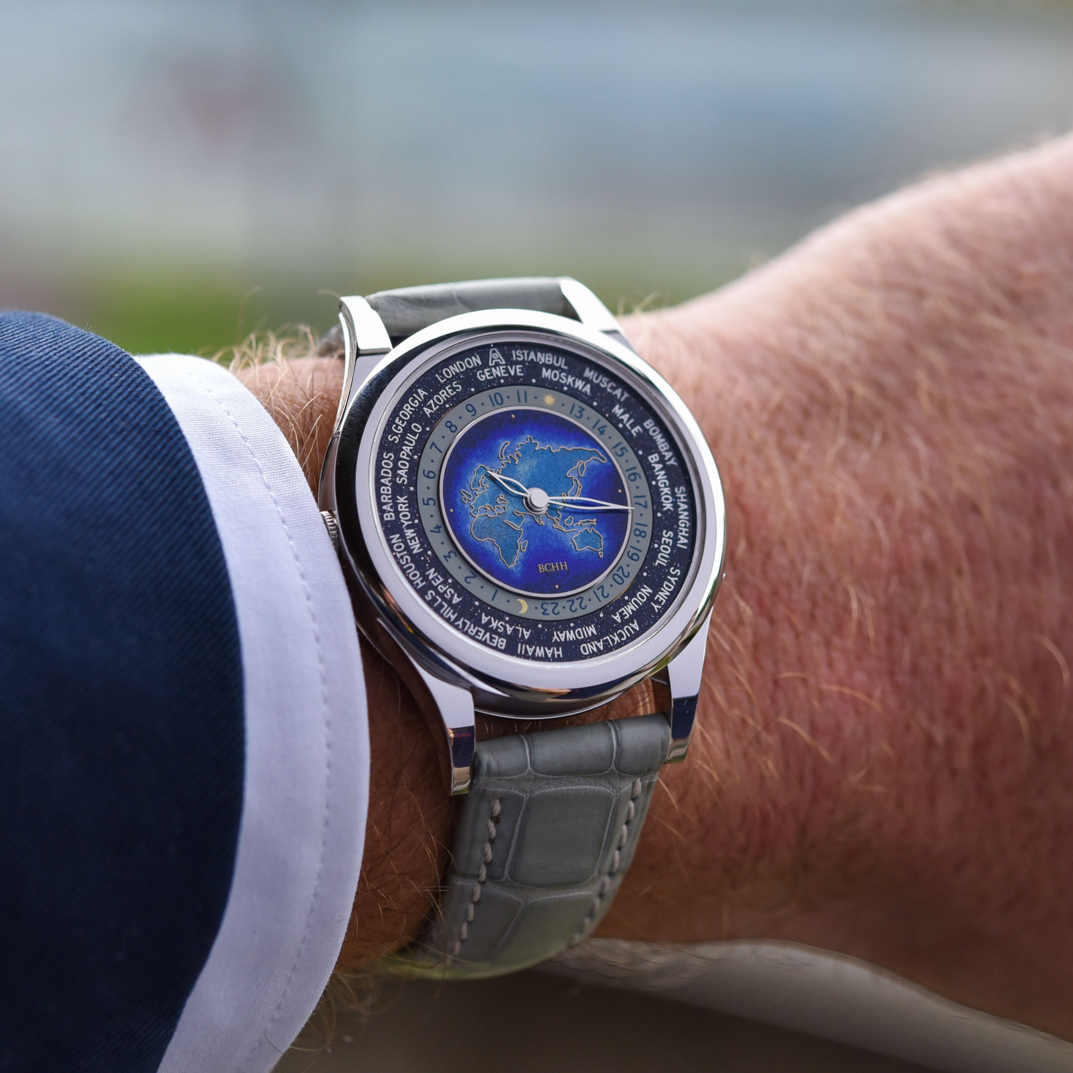 BCHH Celestial Voyager World Timer Cloisonne Enamel Andersen Geneve - 2 BCHH Celestial Voyager World Timer Cloisonne Enamel Andersen Geneve - 2