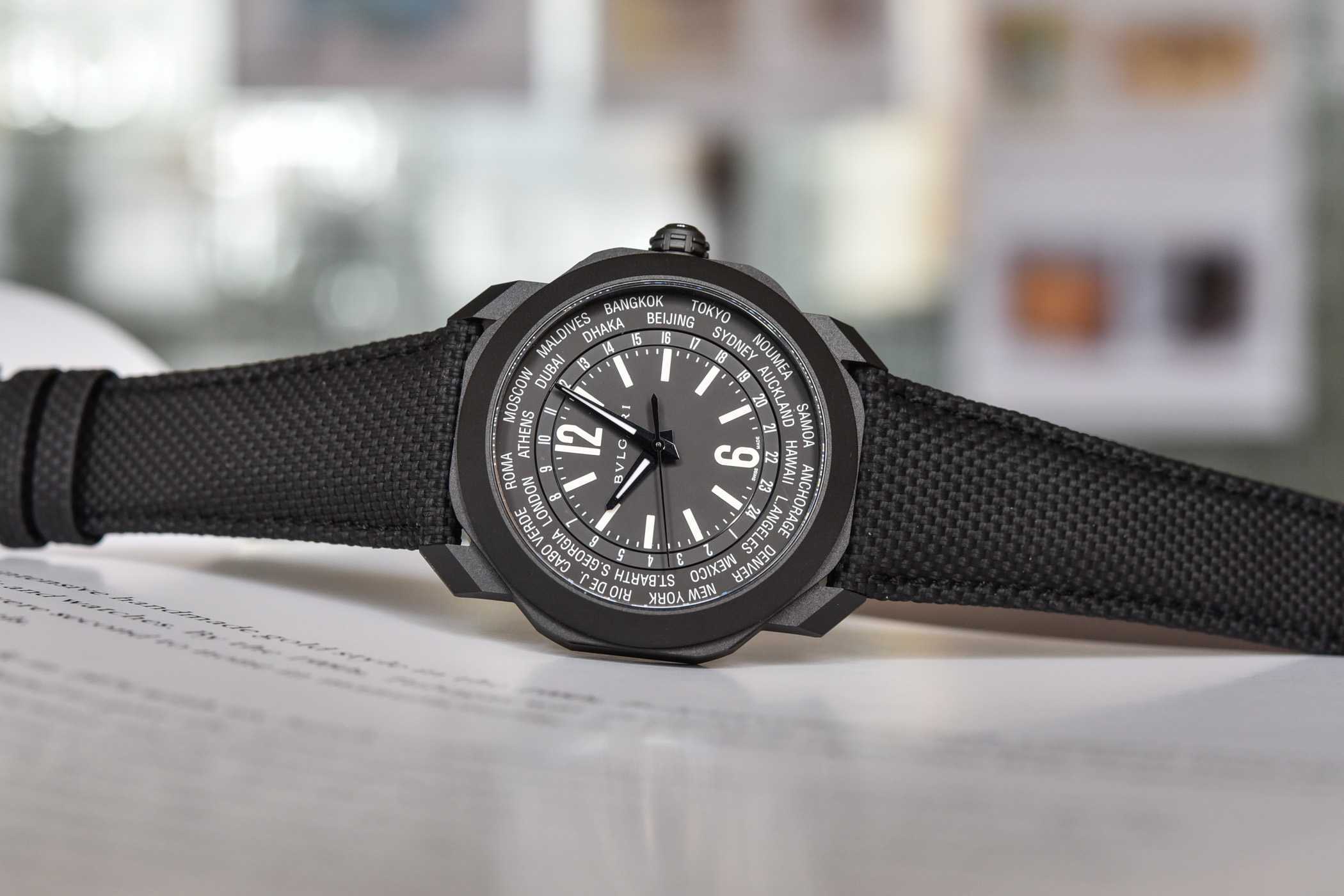 2021 Bulgari Octo Roma Worldtimer Black DLC