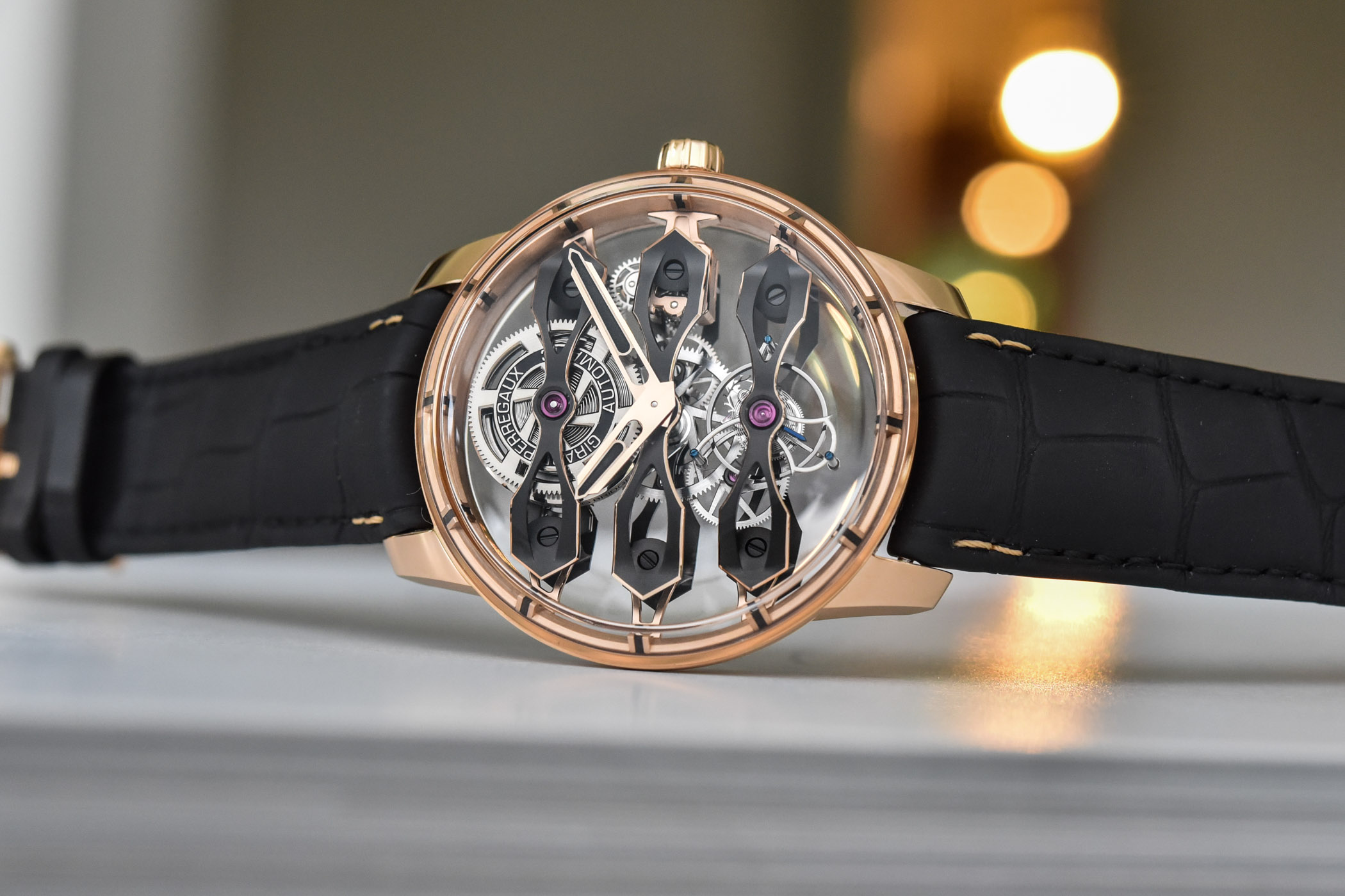 Girard-Perregaux Tourbillon with Three Flying Bridges in Rose Gold