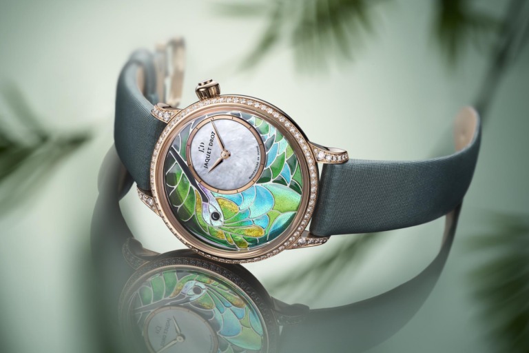 Jaquet Droz Petite Heure Minute Smalta Clara Hummingbird
