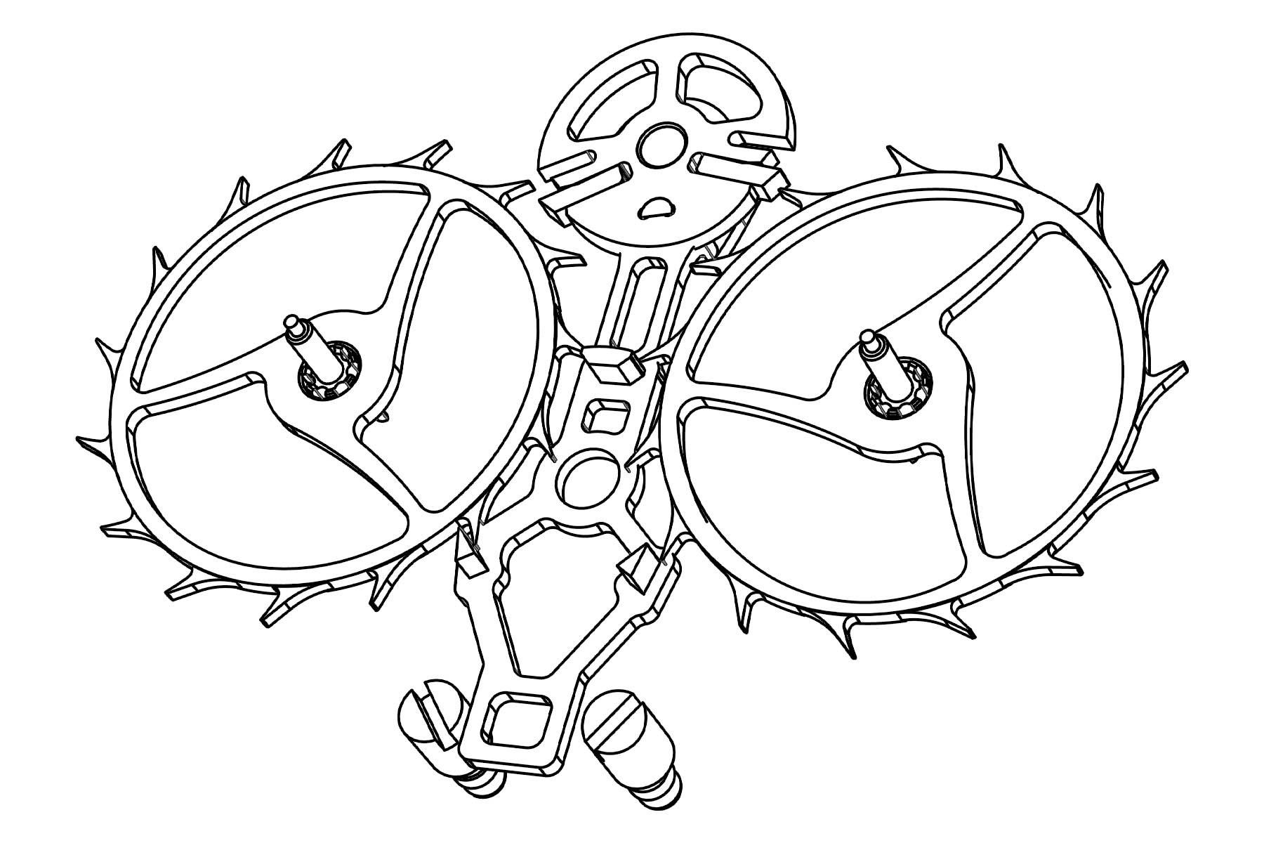 Lederer Independent Double Wheel Escapement Lederer Independent Double Wheel Escapement