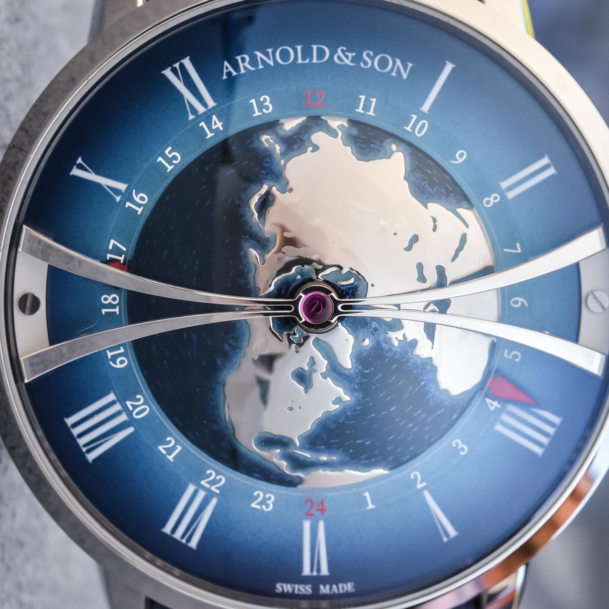 Arnold and Son Globetrotter stainless worldtimer steel hands-on - 21 Arnold & Son Globetrotter in Stainless Steel