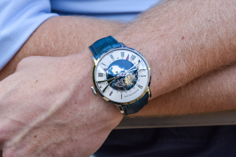 Arnold & Son Globetrotter in Stainless Steel