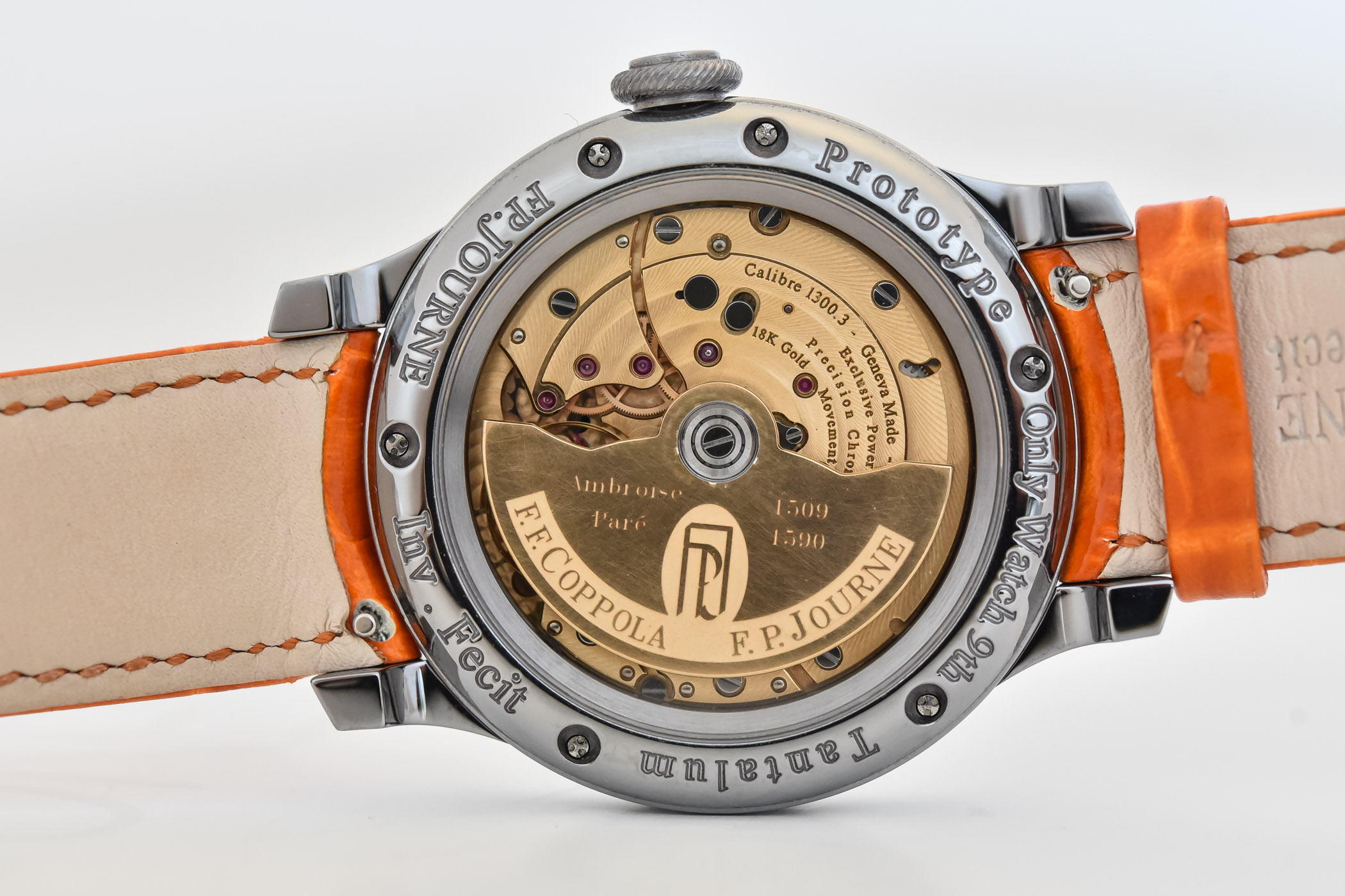 FP Journe FCC Blue Only Watch 2021 Automaton Francis Ford Coppola Ambroise Pare - review - 8 F.P. Journe FFC Blue for Only Watch 2021