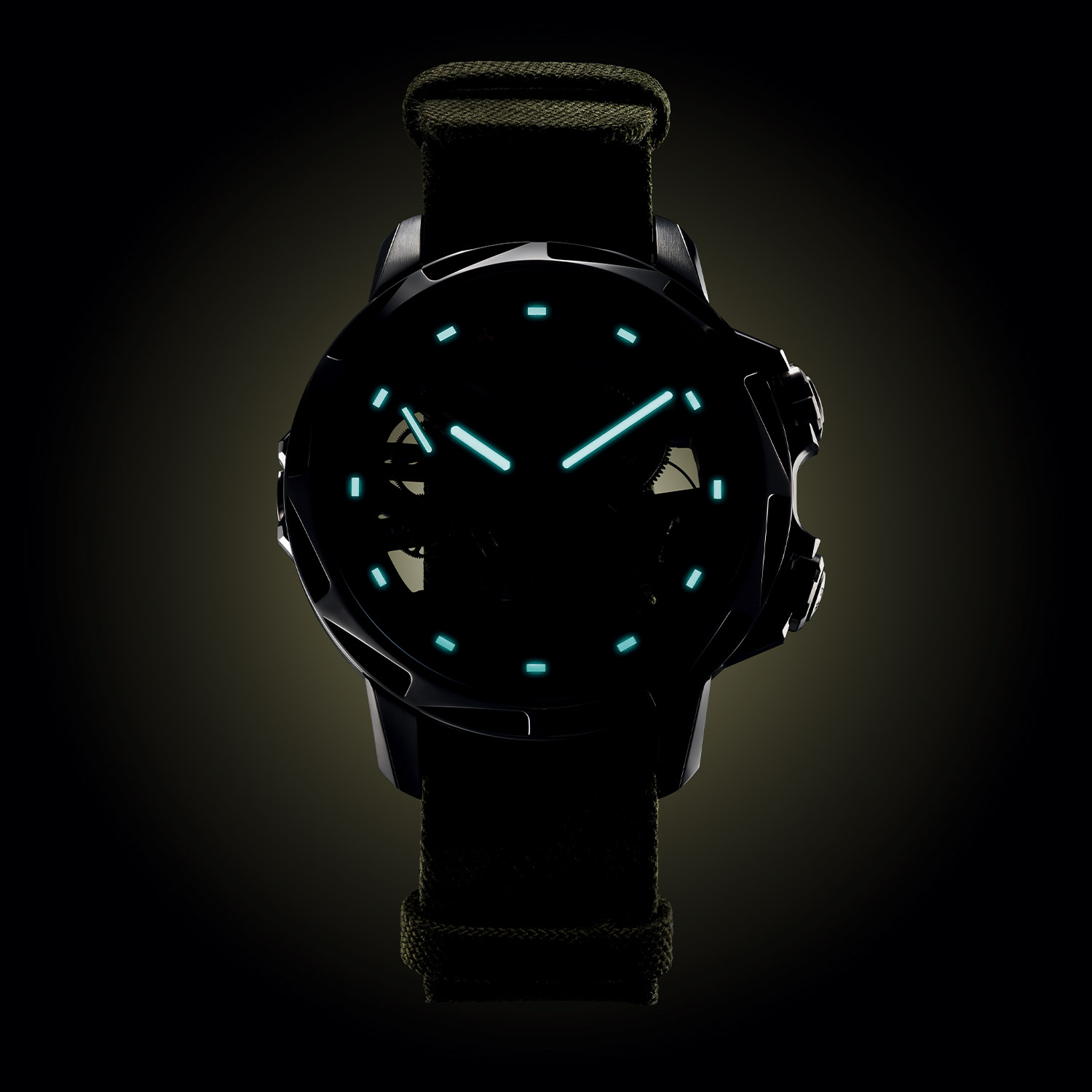 Angelus U53 Tourbillon Dive Watch Khaki Green - 3 Angelus U53 Tourbillon Dive Watch Khaki Green