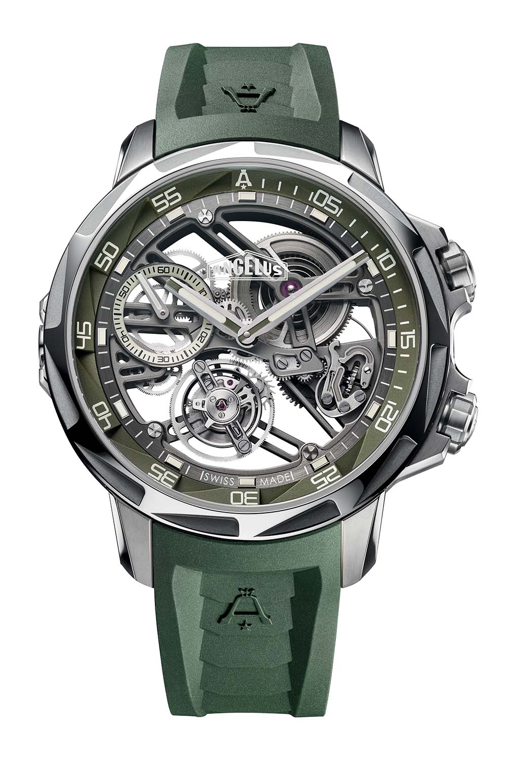 Angelus U53 Tourbillon Dive Watch Khaki Green - 5 Angelus U53 Tourbillon Dive Watch Khaki Green