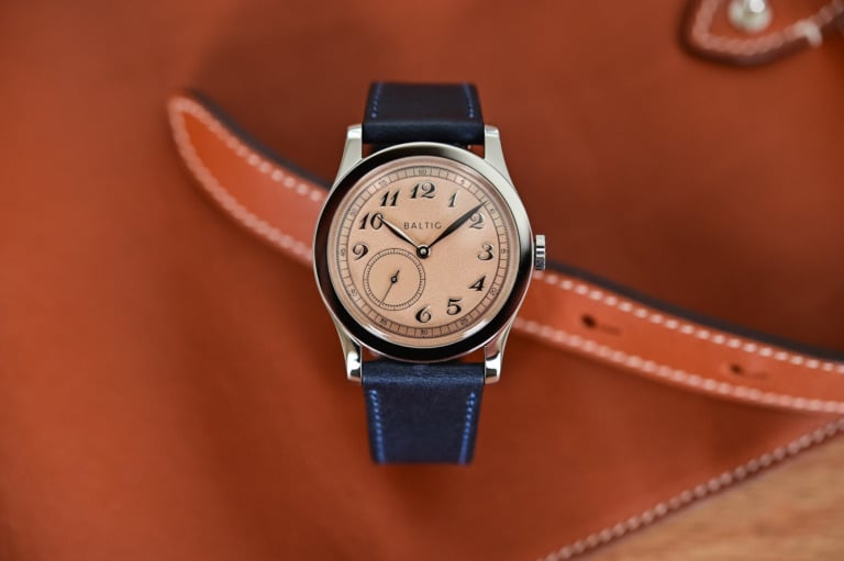 Baltic MR01 Salmon Accessible Calatrava-style Micro Rotor Watch