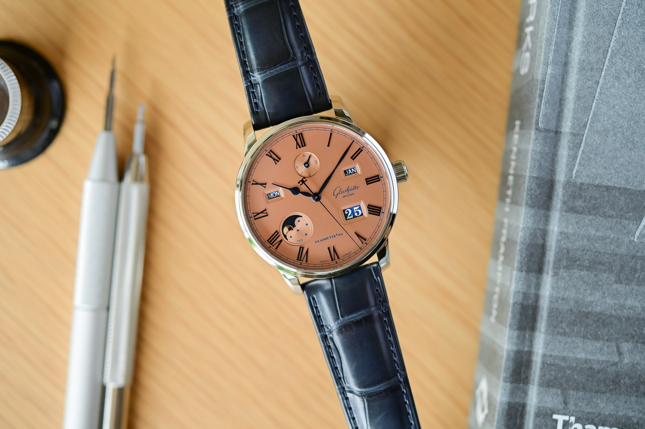 Glashütte Original Senator Excellence Perpetual Calendar Salmon Limited Edition