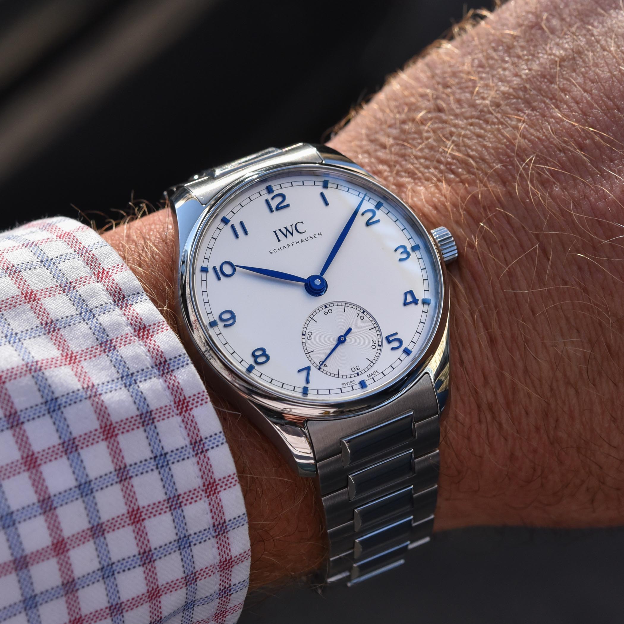 IWC Portugieser Automatic 40 now on Stainless Steel bracelet - IW358312 - hands-on - 2 IWC Portugieser Automatic 40 Steel bracelet IW358312