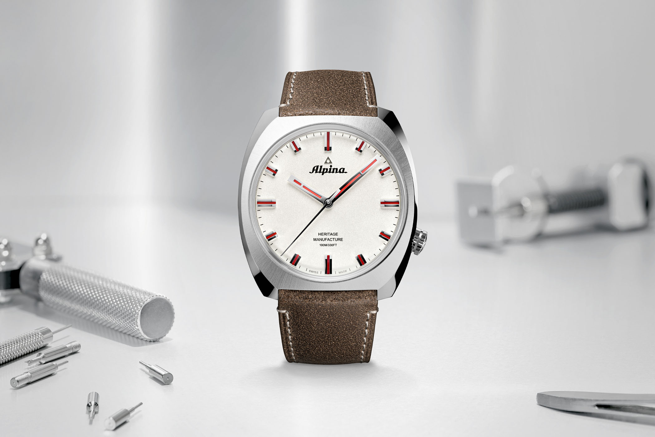 Alpina Startimer Pilot Heritage Manufacture - tribute bumper movement - AL-709SR4SH6