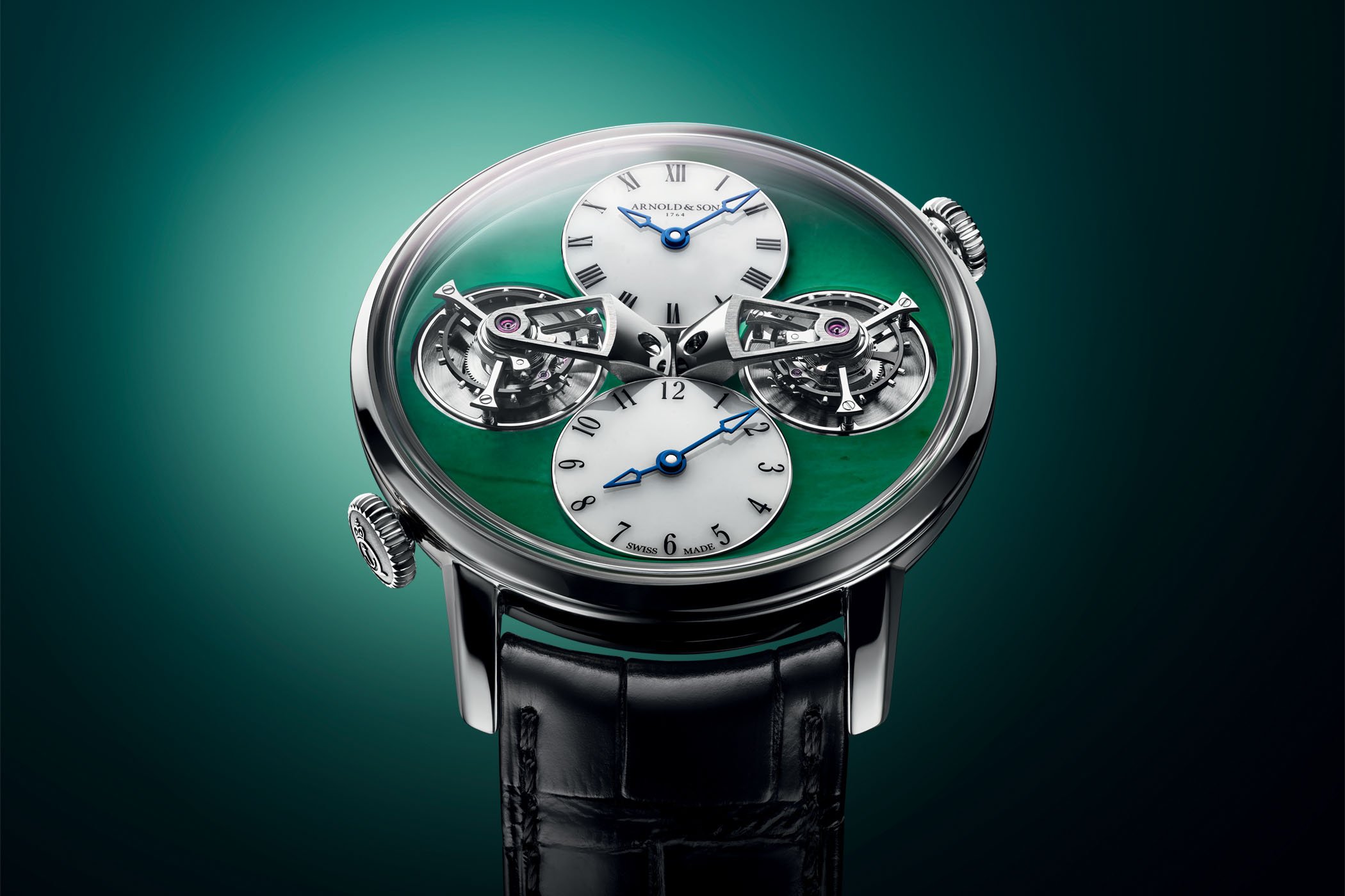 Arnold & Son Double Tourbillon Jade Green