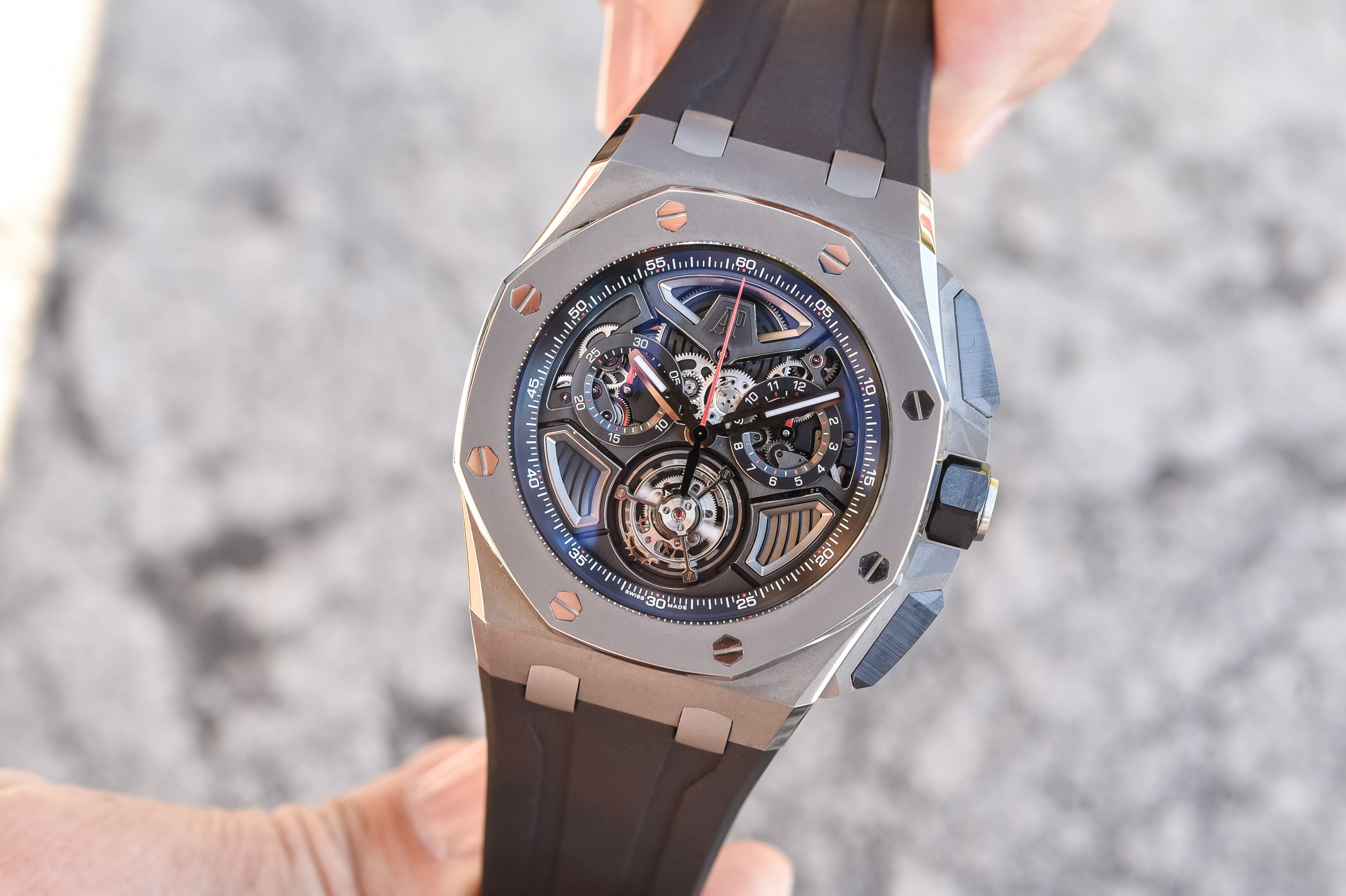 Audemars Piguet Royal Oak Offshore Selfwinding Flying Tourbillon Flyback Chronograph 26622TI.GG.D002CA.01