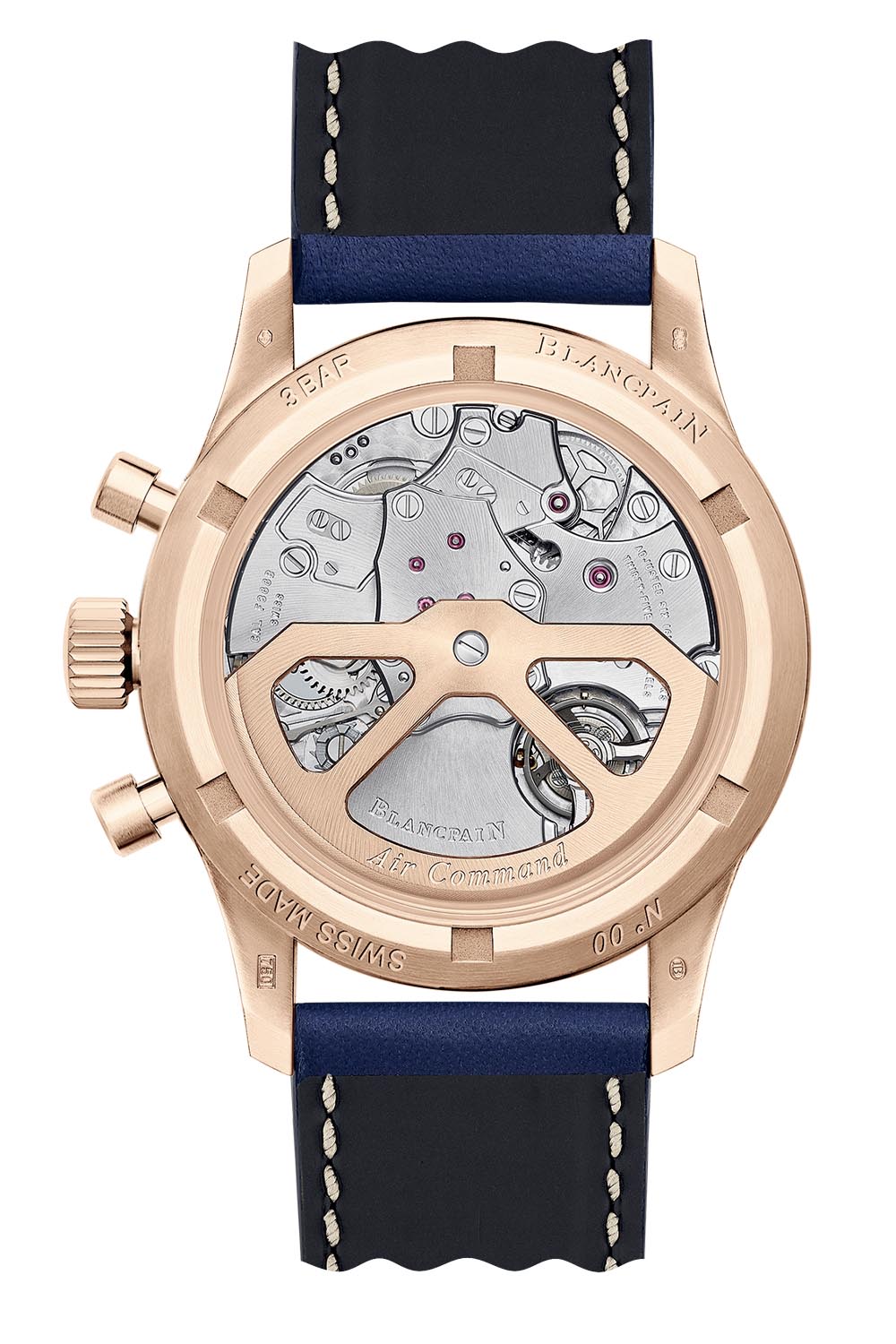 Blancpain Air Command Flyback Chronograph 18k red gold blue dial AC02-36B40-63 - 2 Blancpain Air Command Flyback Chronograph 18k red gold blue dial AC02-36B40-63