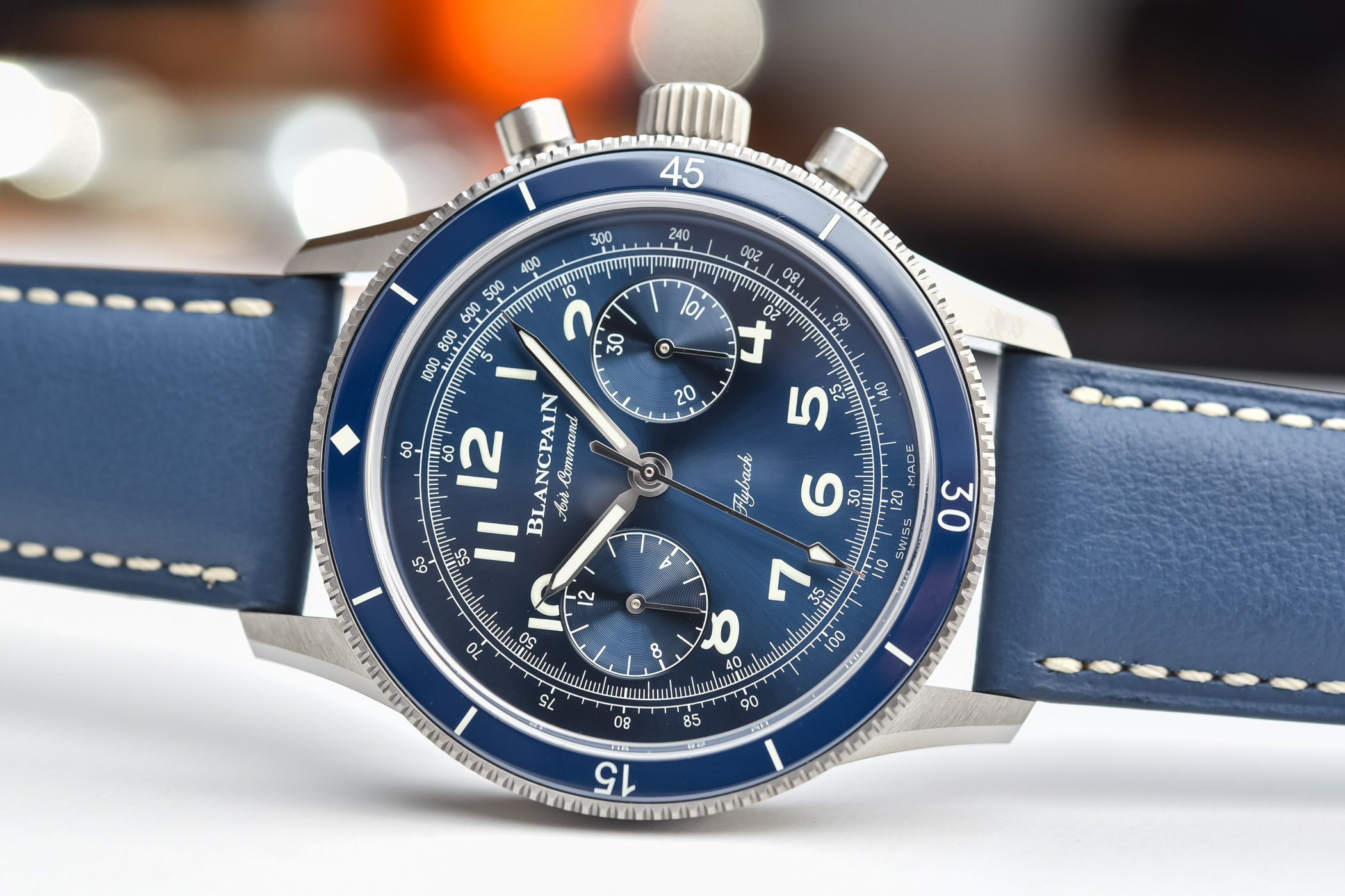 Blancpain Air Command Flyback Chronograph Titanium Blue Dial AC02-12B40-63 - review - 3 Blancpain Air Command Flyback Chronograph Titanium Blue Dial AC02-12B40-63