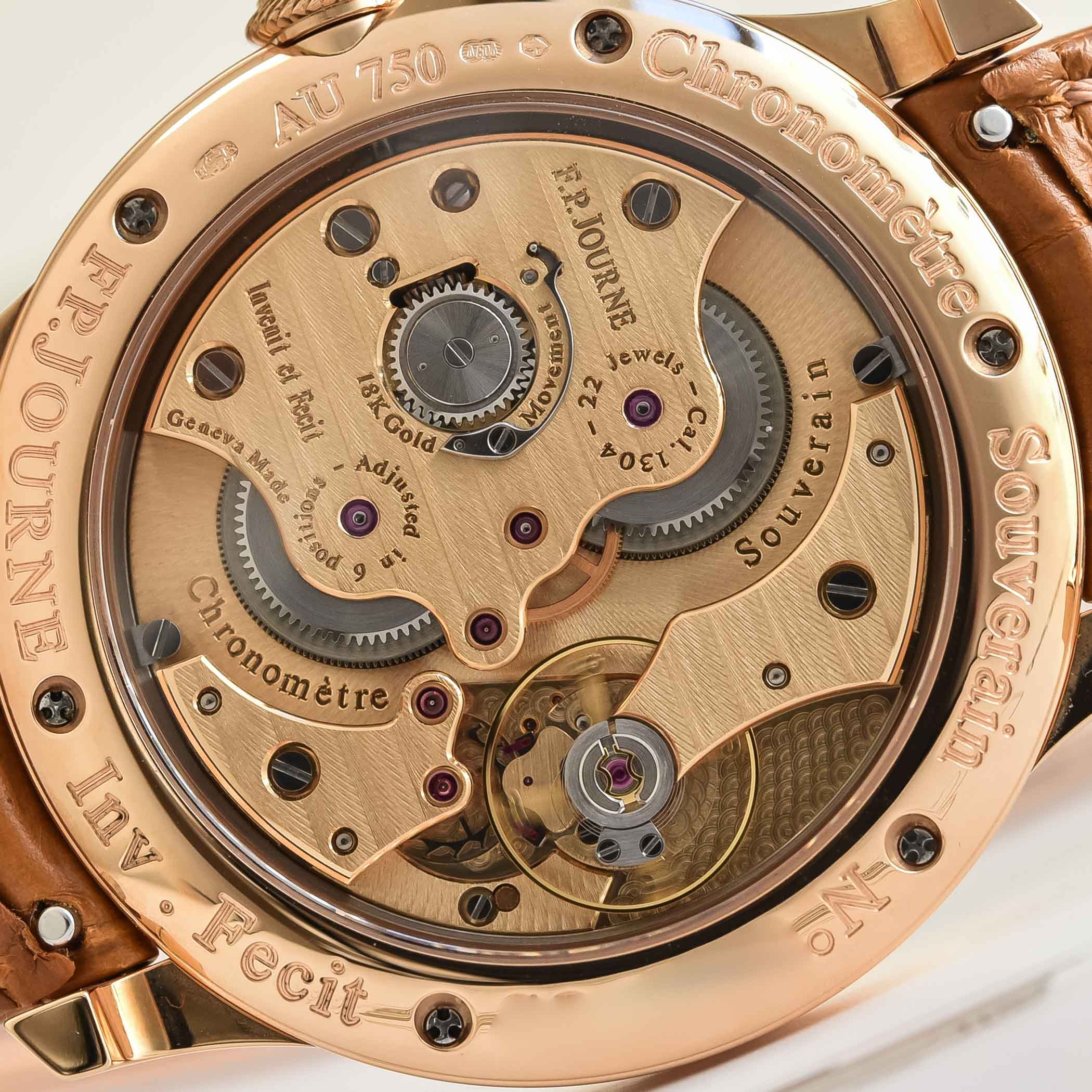 FP Journe Chronometre Souverain Havana Dial 6N Gold - review - 3 F.P. Journe Chronometre Souverain Havana Dial 6N Gold