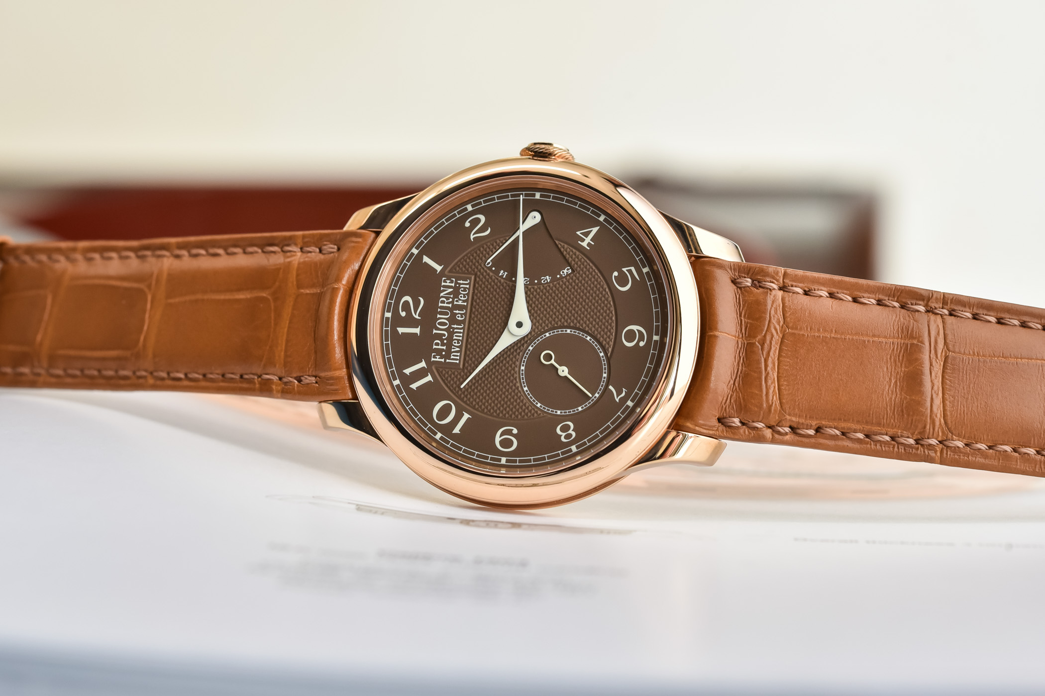 F.P. Journe Chronometre Souverain Havana Dial 6N Gold