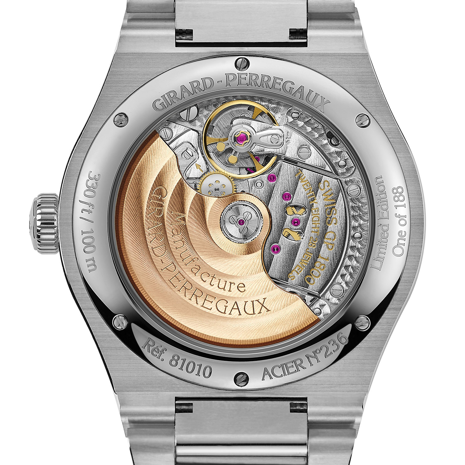 Girard-Perregaux Laureato Eternity Edition Caseback Girard-Perregaux Laureato Eternity Edition Caseback