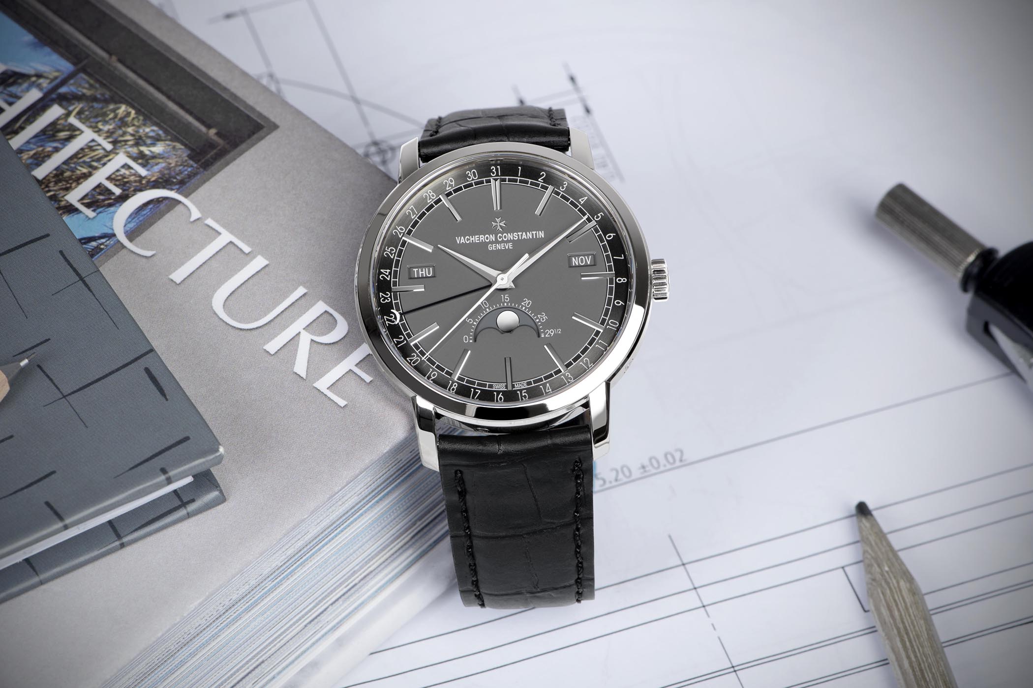 White Gold Vacheron Constantin Traditionnelle Complete Calendar 4010T