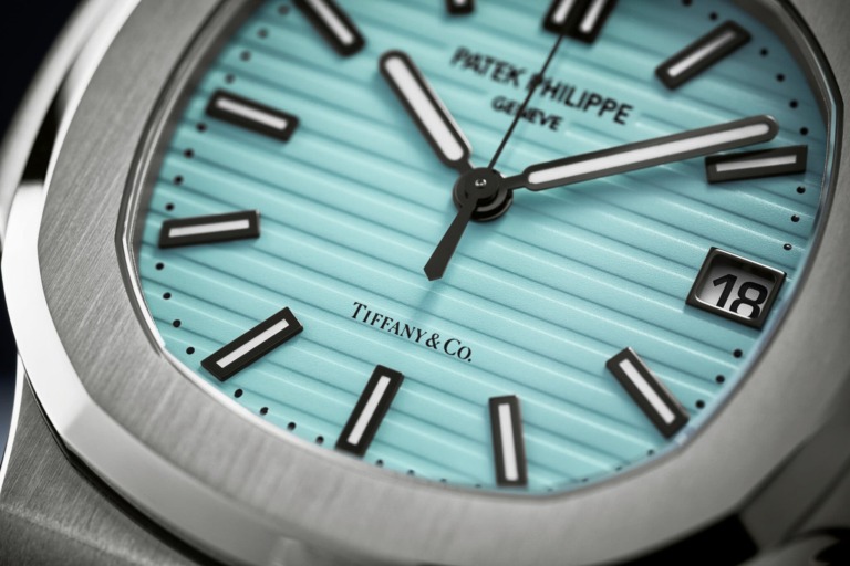 Double Signed Baby-Blue Patek Philippe Nautilus 5711:1A-018 for Tiffany 170th Anniversary