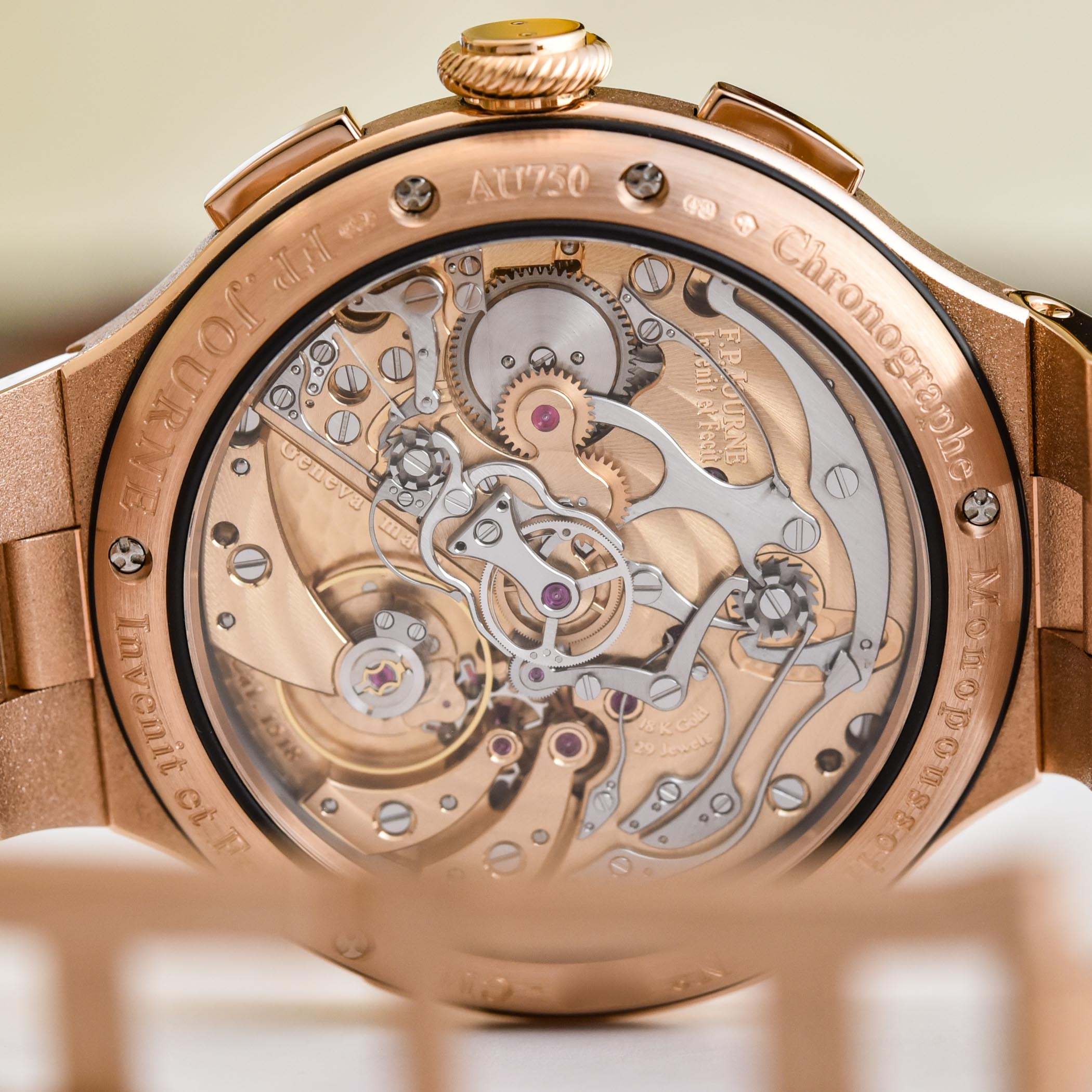 FP Journe LineSport Chronographe Monopoussoir Rattrapante Red Gold - Review - 7 F.P. Journe LineSport Chronographe Monopoussoir Rattrapante Red Gold