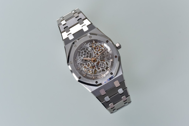 Audemars Piguet Royal Oak Jumbo Extra-Thin Openworked 39mm stainless steel 50th anniversary 16204ST