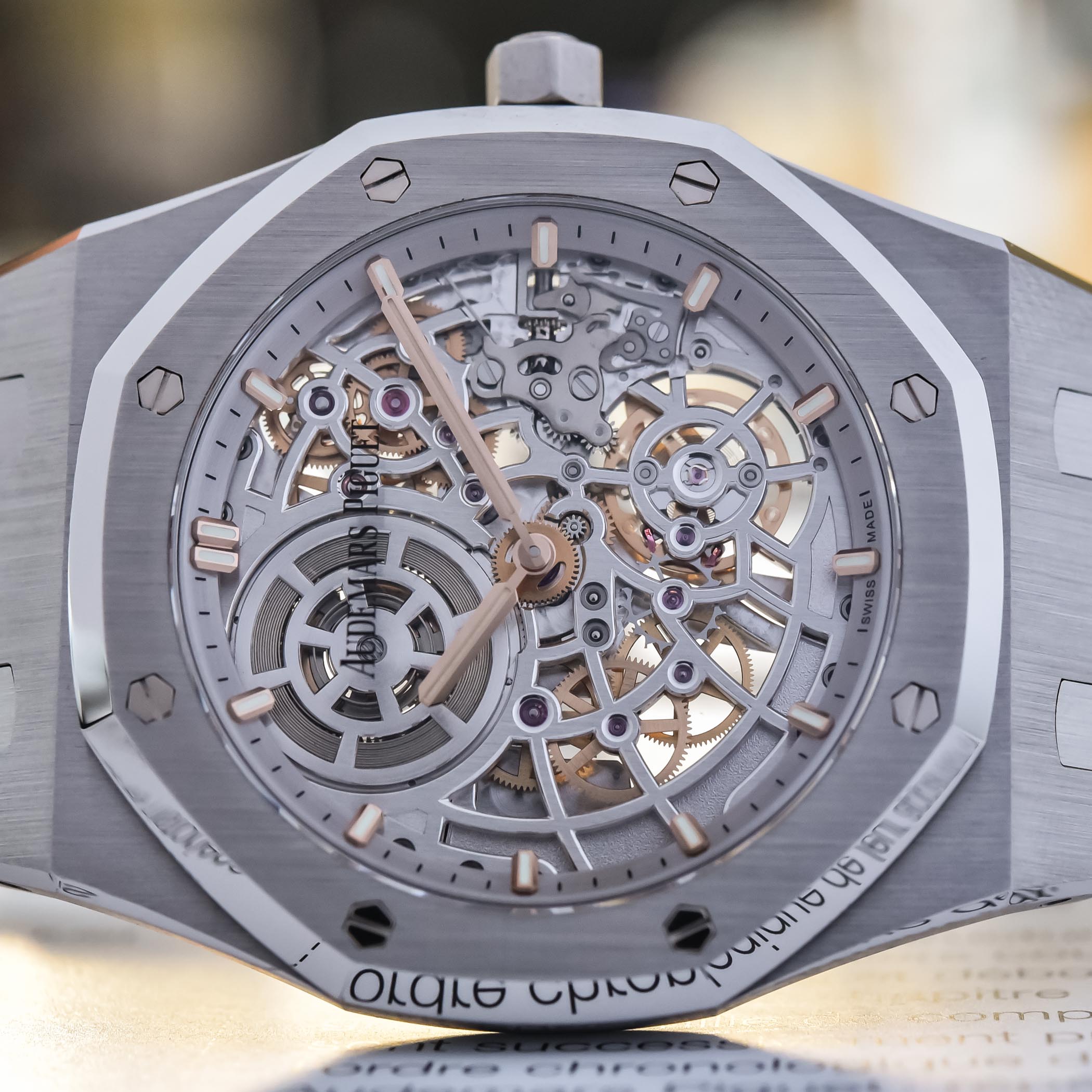 Audemars Piguet Royal Oak Jumbo Extra-Thin Openworked 39mm stainless steel 50th anniversary 16204ST.OO.1240ST.01 - review - 10 Audemars Piguet Royal Oak Jumbo Extra-Thin Openworked 39mm stainless steel 50th anniversary 16204ST