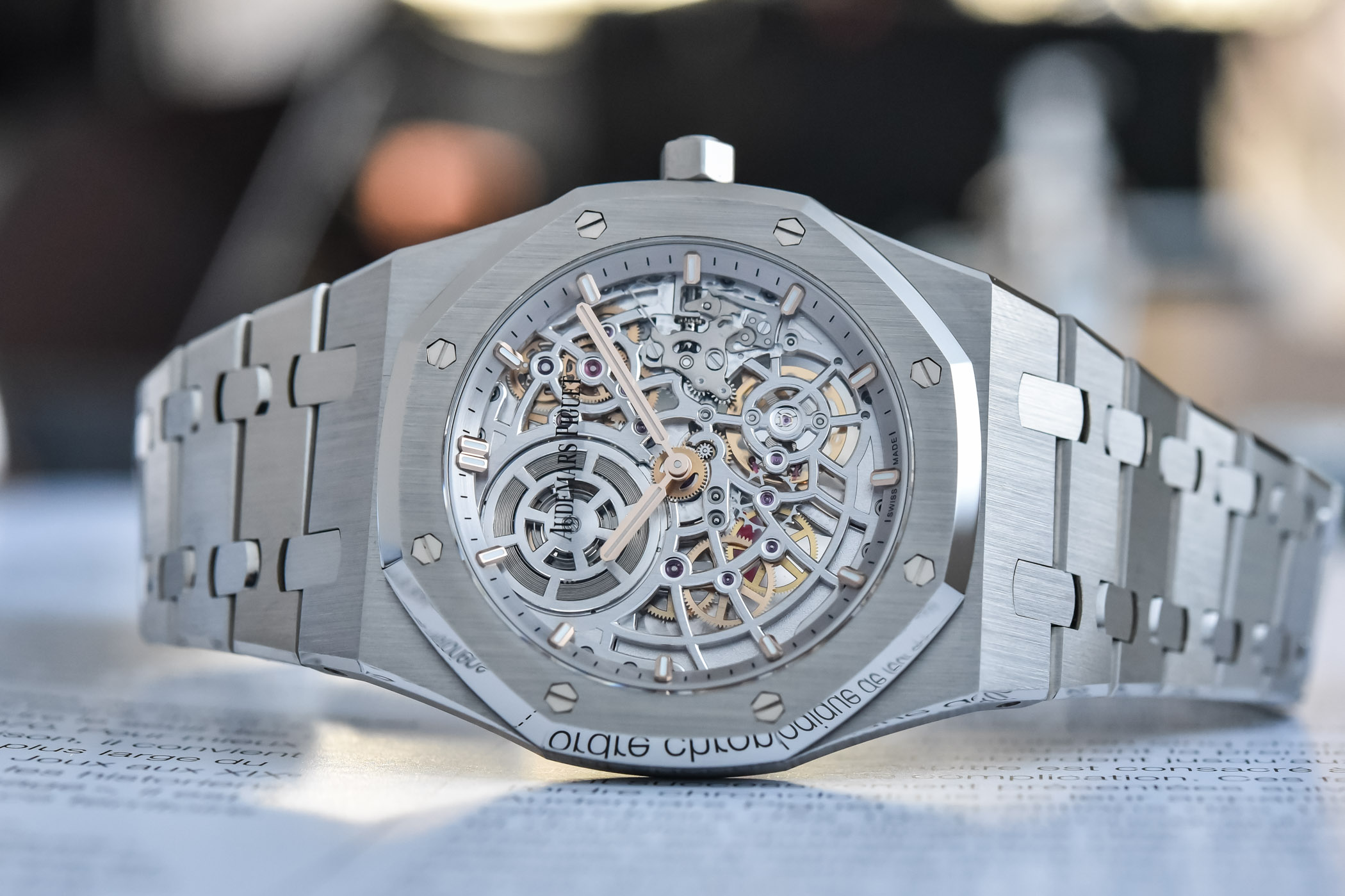 Audemars Piguet Royal Oak Jumbo Extra-Thin Openworked 39mm stainless steel 50th anniversary 16204ST.OO.1240ST.01 - review - 11 Audemars Piguet Royal Oak Jumbo Extra-Thin Openworked 39mm stainless steel 50th anniversary 16204ST