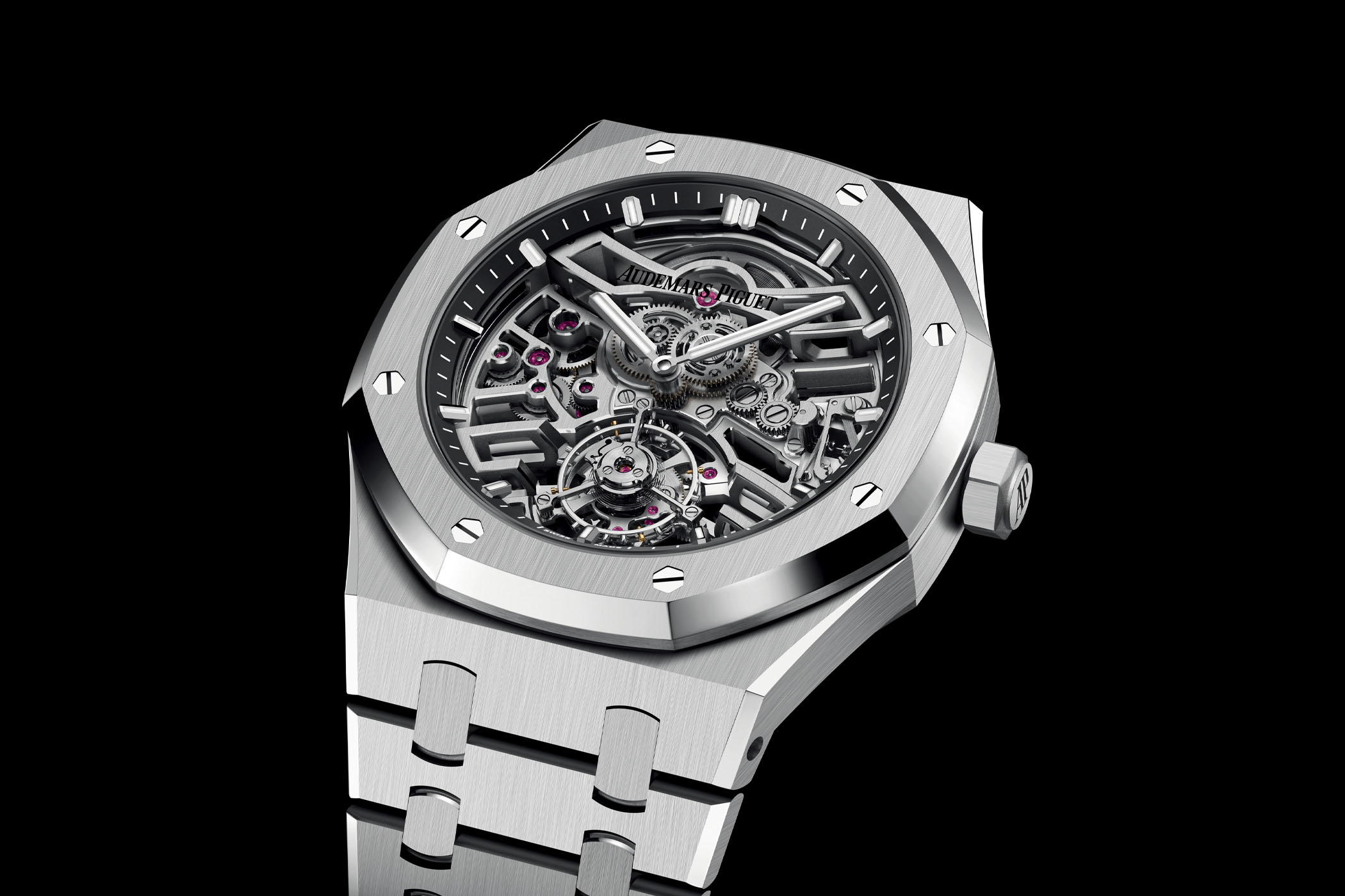 Audemars Piguet Royal Oak Selfwinding Flying Tourbillon Openworked stainless steel 50th anniversary
