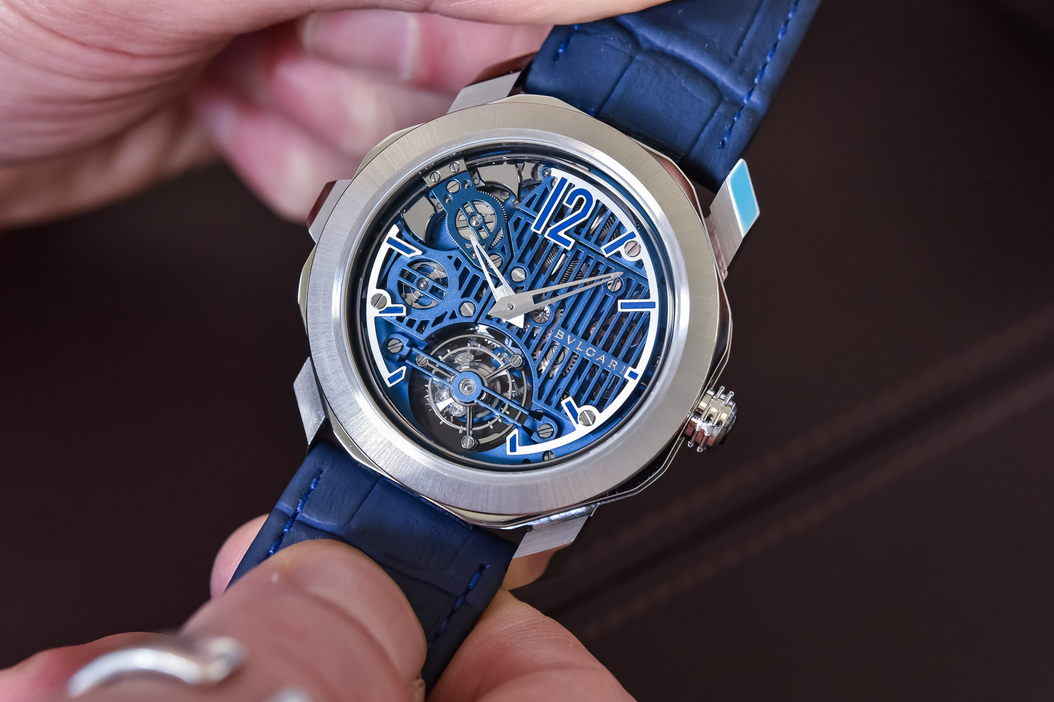 Bvlgari Octo Roma Blue Carillon Tourbillon limited edition 103627