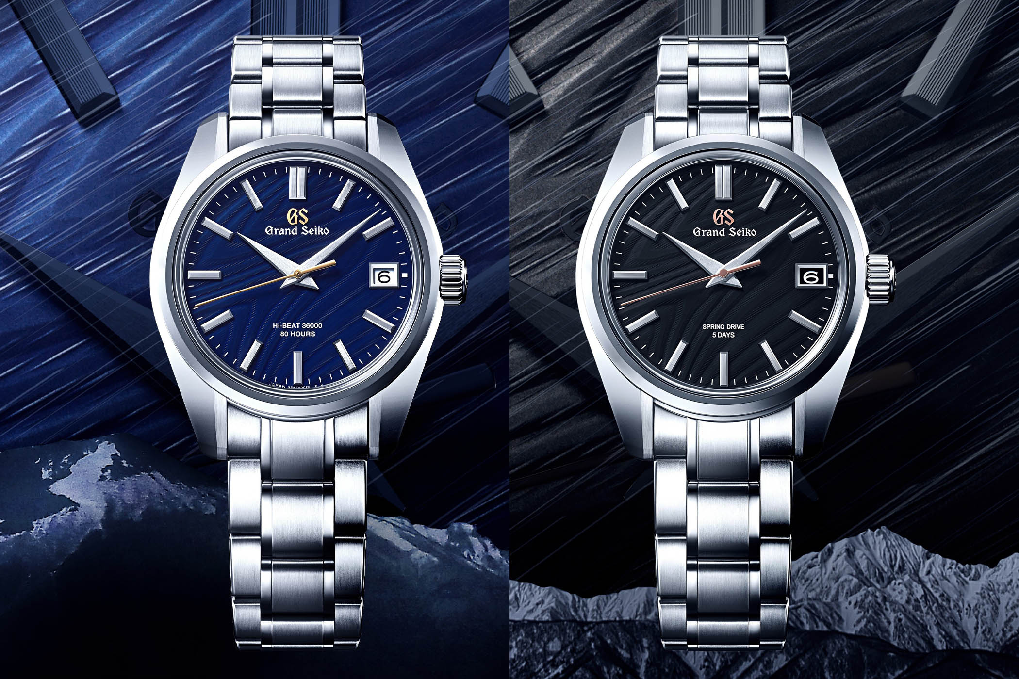 Grand Seiko Heritage 44GS 55th Anniversary SLGH009 and SLGA013
