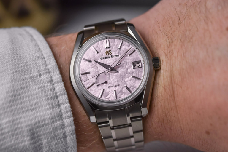 Grand Seiko Heritage Four Seasons Shunbun Pink Dial Spring Drive SBGA413