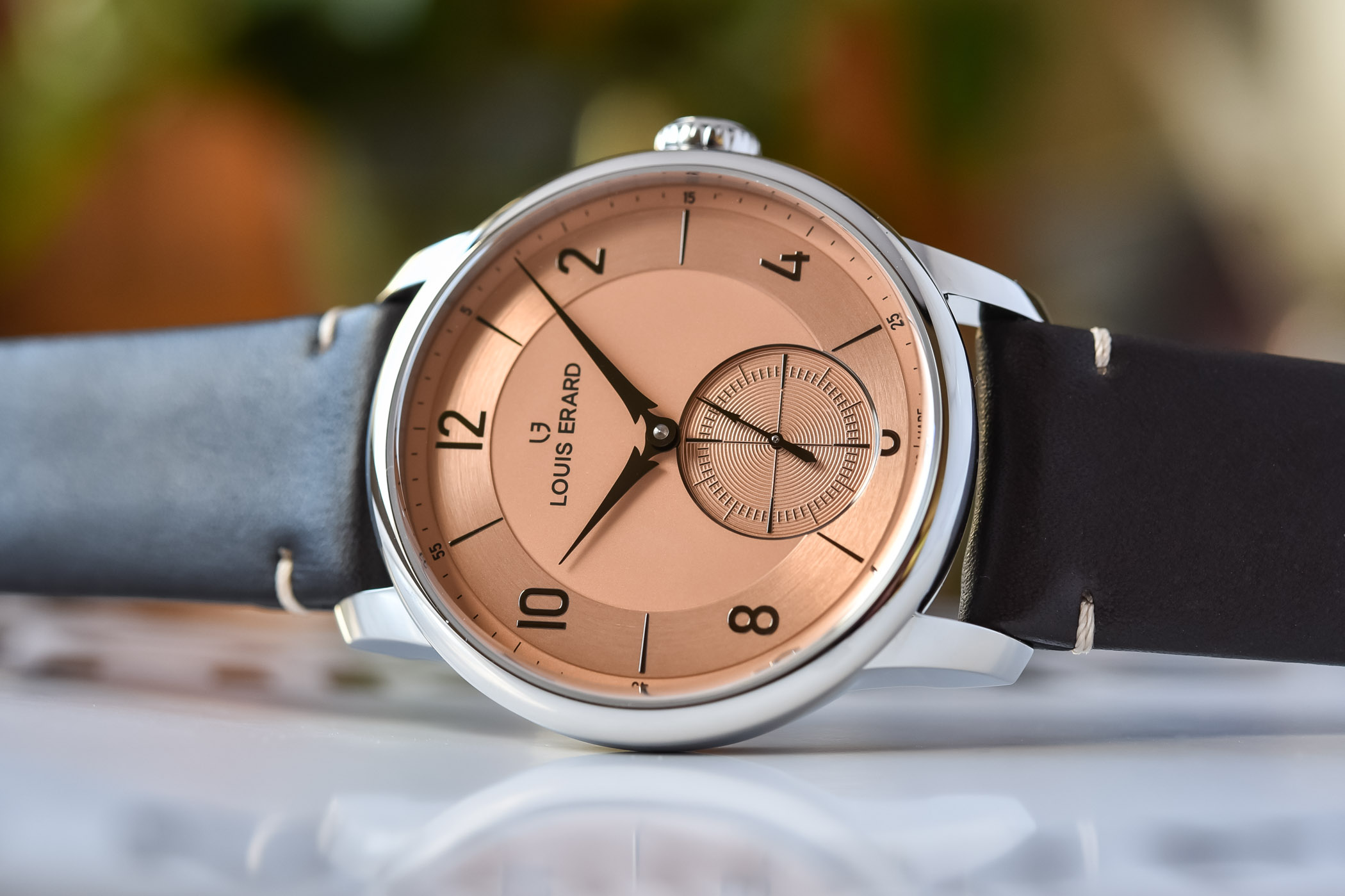 Louis Erard Excellence Petite Seconde Terracotta Salmon Dial