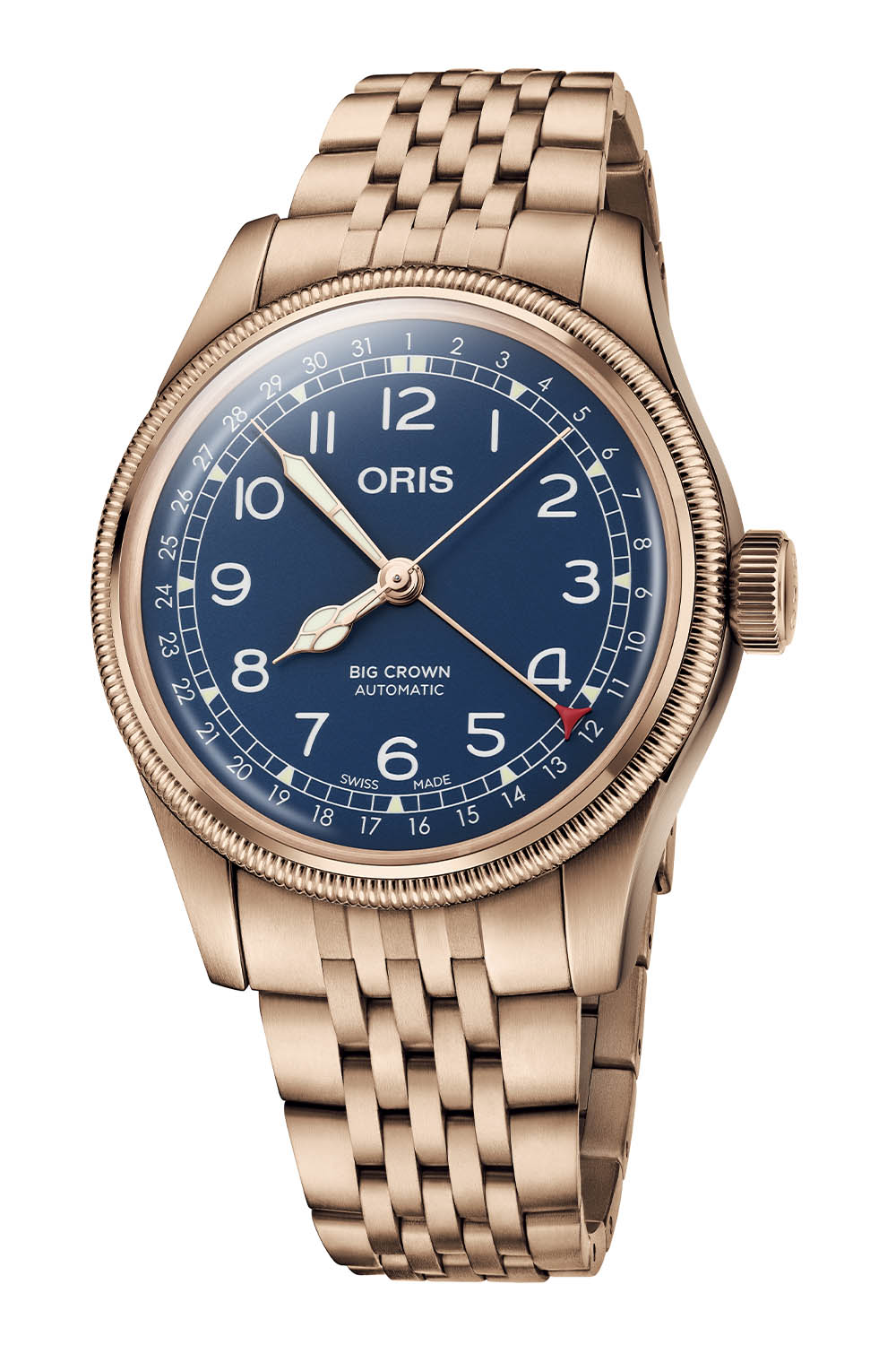 Oris Big Crown Pointer Date Bronze case and bracelet blue 01 754 7741 3165-07 8 20 01 - 1 Oris Big Crown Pointer Date Bronze case and bracelet 2022