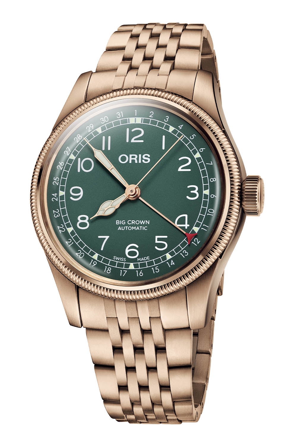 Oris Big Crown Pointer Date Bronze case and bracelet green 01 754 7741 3167-07 8 20 01 - 1 Oris Big Crown Pointer Date Bronze case and bracelet 2022