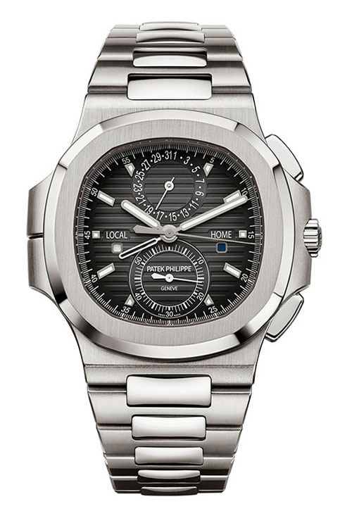 Patek Philippe Nautilus Travel Time Chronograph Stainless Steel Grey Dial 5990:1A-001 Discontinued 2022 Patek Philippe Nautilus Travel Time Chronograph Stainless Steel Grey Dial 5990:1A-001 Discontinued 2022