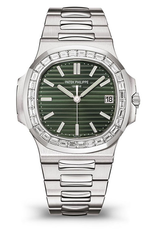 Patek Philippe NautilusSteel Olive Green Diamond Bezel 5711:1300A-001 Discontinued 2022 Patek Philippe NautilusSteel Olive Green Diamond Bezel 5711:1300A-001 Discontinued 2022
