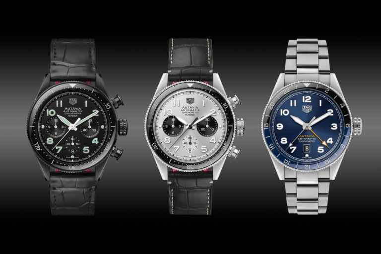 TAG HEUER AUTAVIA 60th Anniversary Flyback Chronograph - TAG HEUER AUTAVIA 60th Anniversary GMT 3 Hands