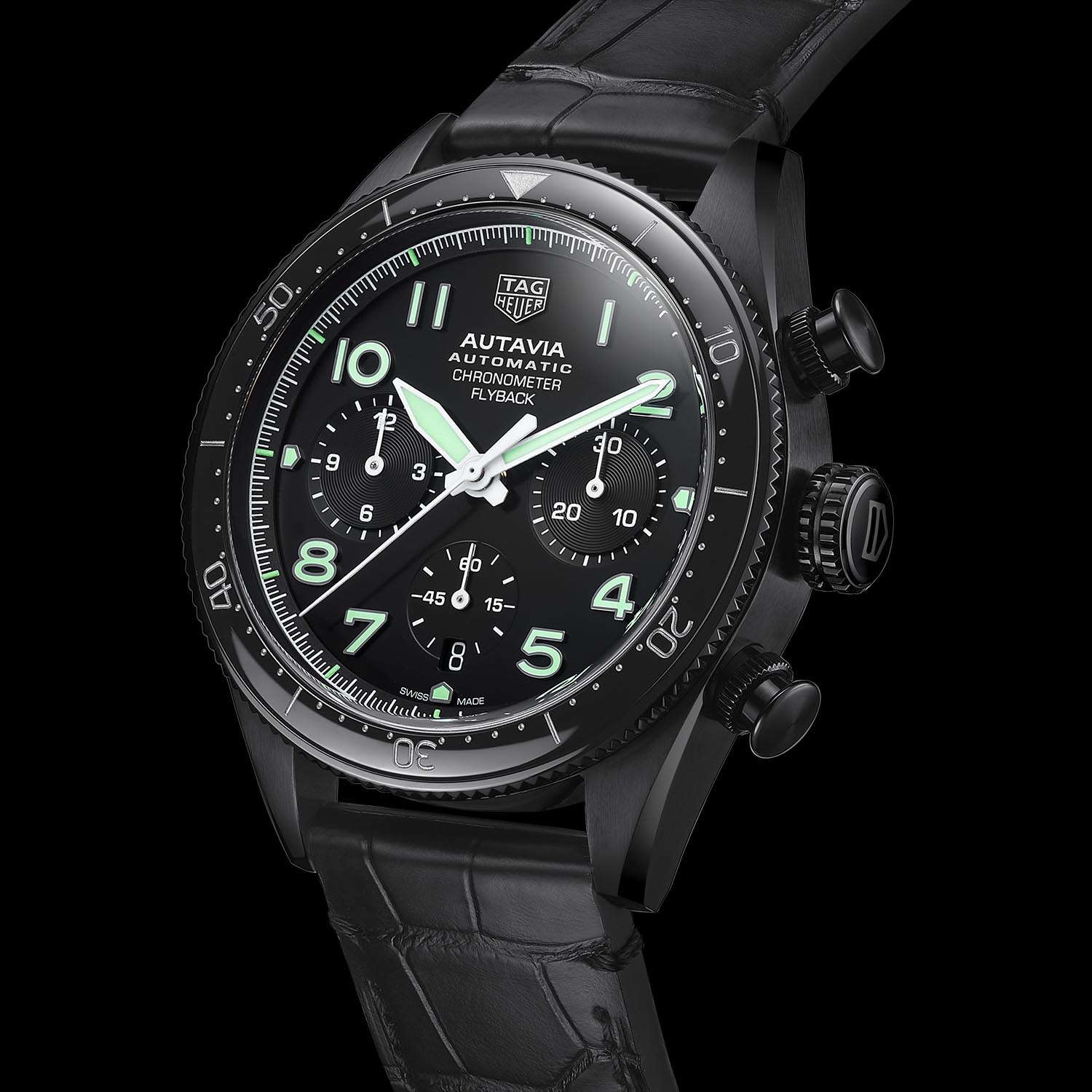 TAG Heuer Autavia 60th Anniversary Flyback Chronograph black DLC CBE511C.FC8280 - 5 TAG Heuer Autavia 60th Anniversary Flyback Chronograph