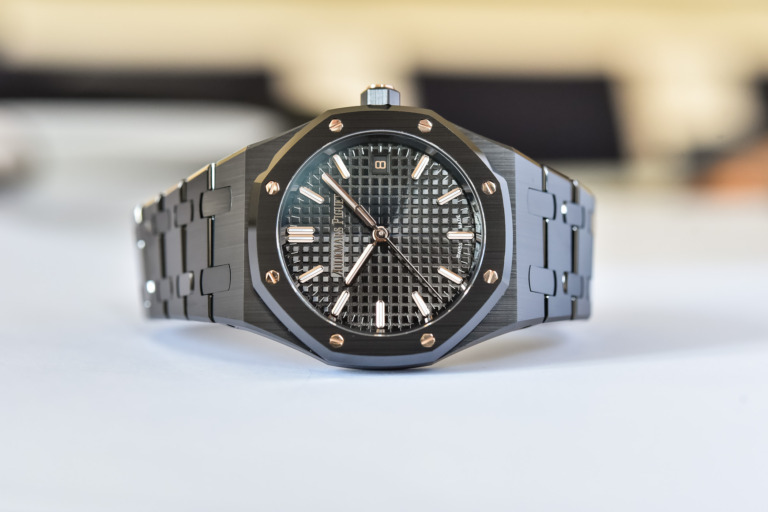 Audemars Piguet Royal Oak Selfwinding 34mm Black Ceramic 50th anniversary 77350CE.OO.1266CE.01