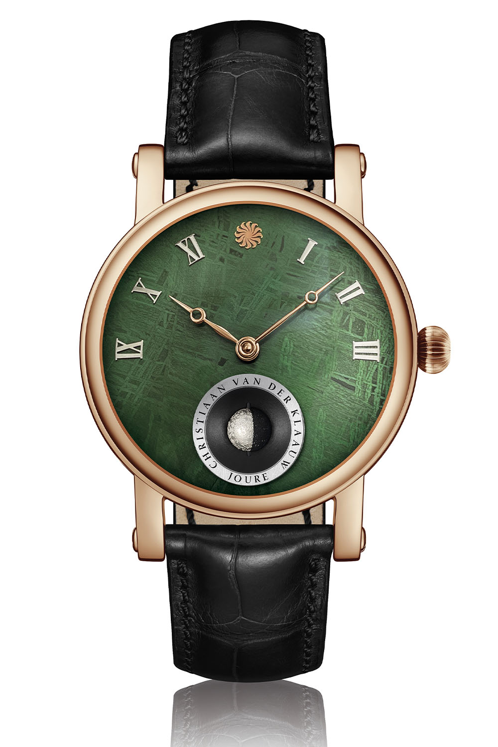 Christiaan van der Klaauw Cosmic Real Moon Joure Green Meteorite - Rose Gold Christiaan van der Klaauw Cosmic Real Moon Joure Green Meteorite