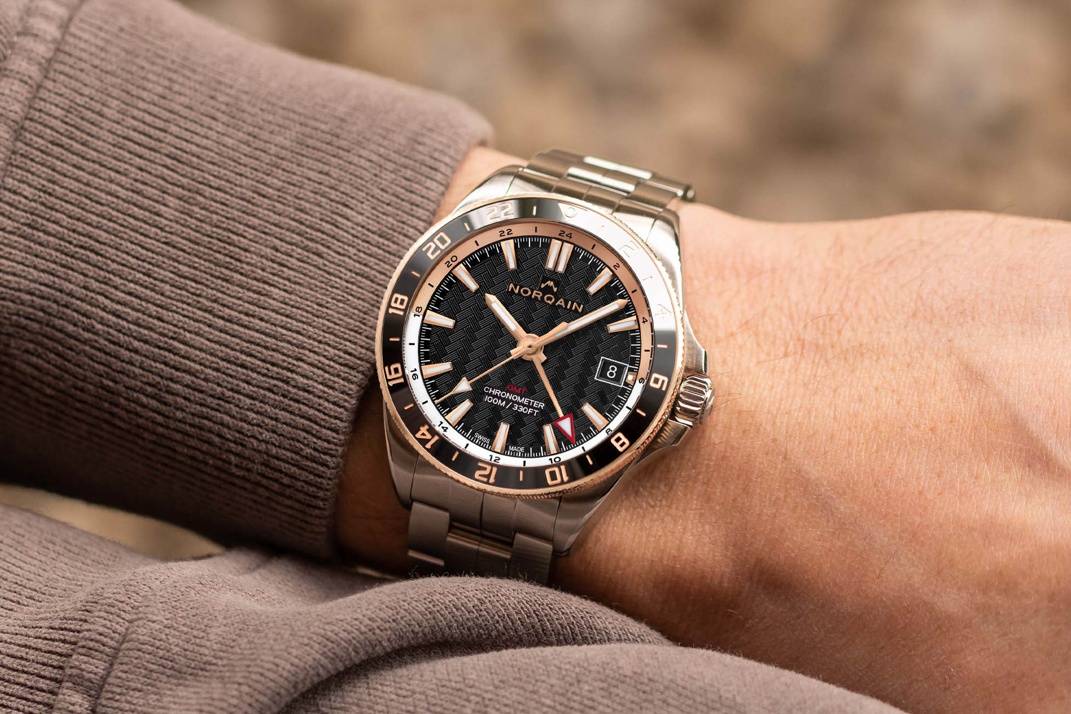 Norqain Adventure Neverest GMT 41mm Steel-And-Gold Limited Edition
