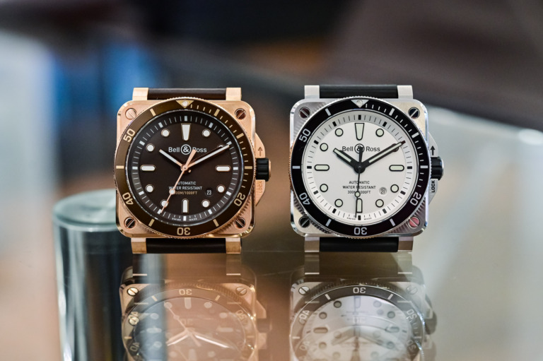 Bell & Ross BR 03-92 Diver White and Diver Brown Bronze limited edition